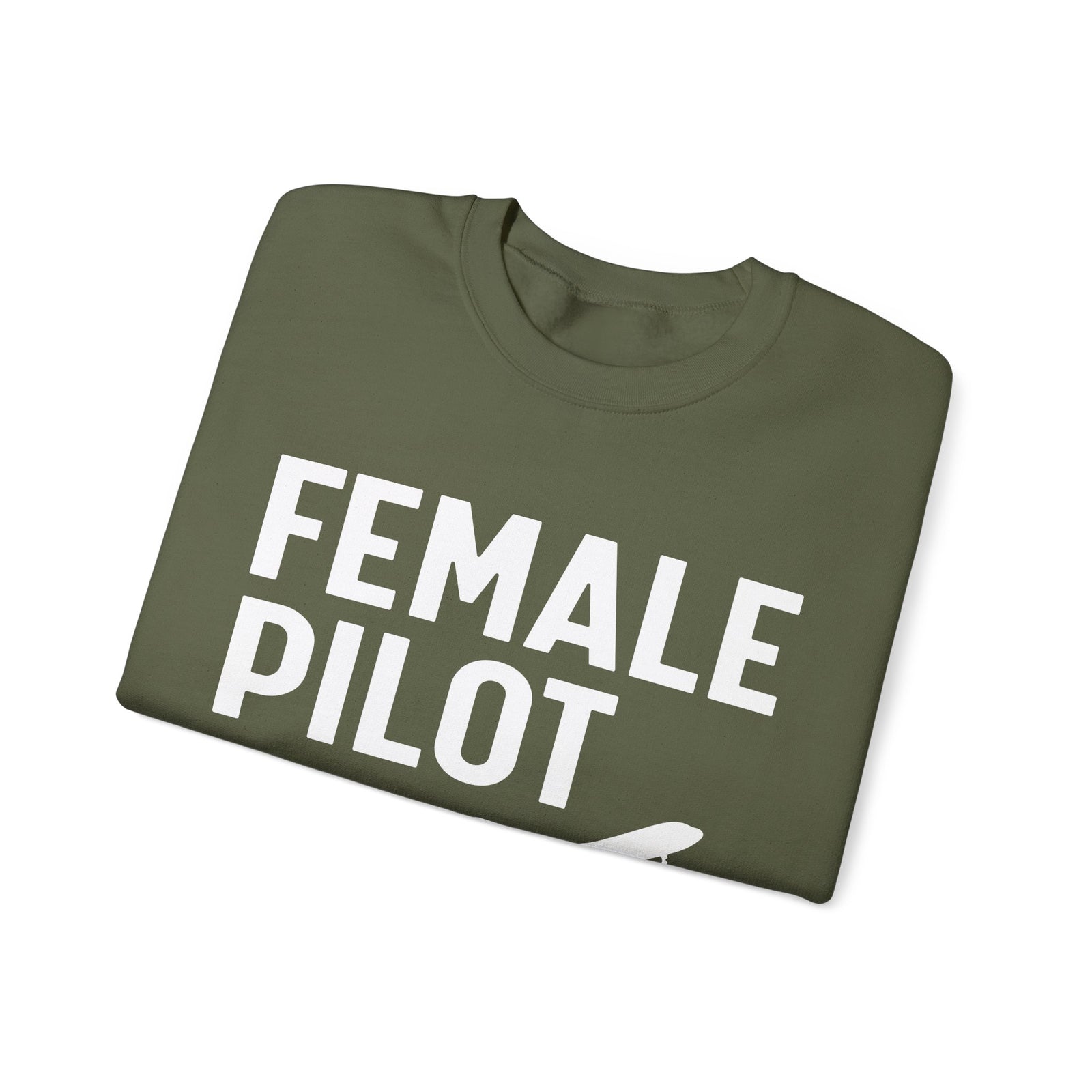 Female Pilot - Unisex Crewneck Sweatshirt