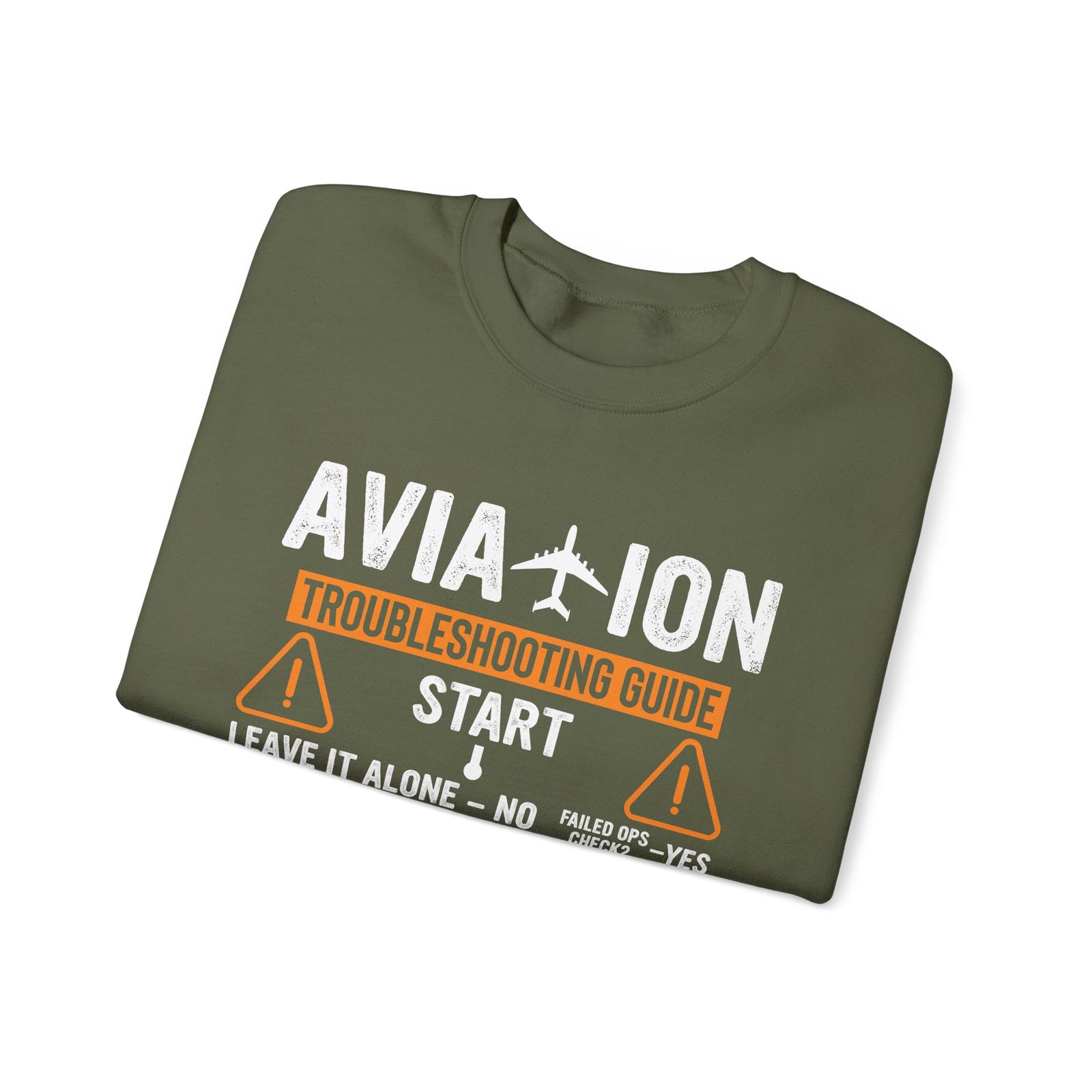 Aviation Troubleshooting Guide - Crewneck Sweatshirt