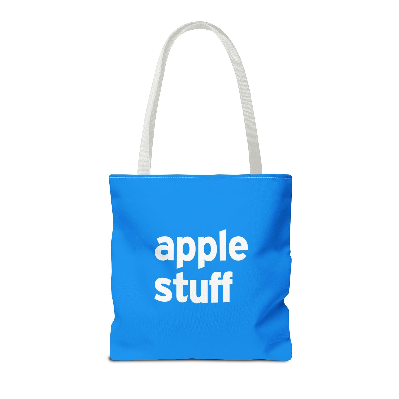 Apple Stuff Tote Bag — Printed Green Travel Tote
