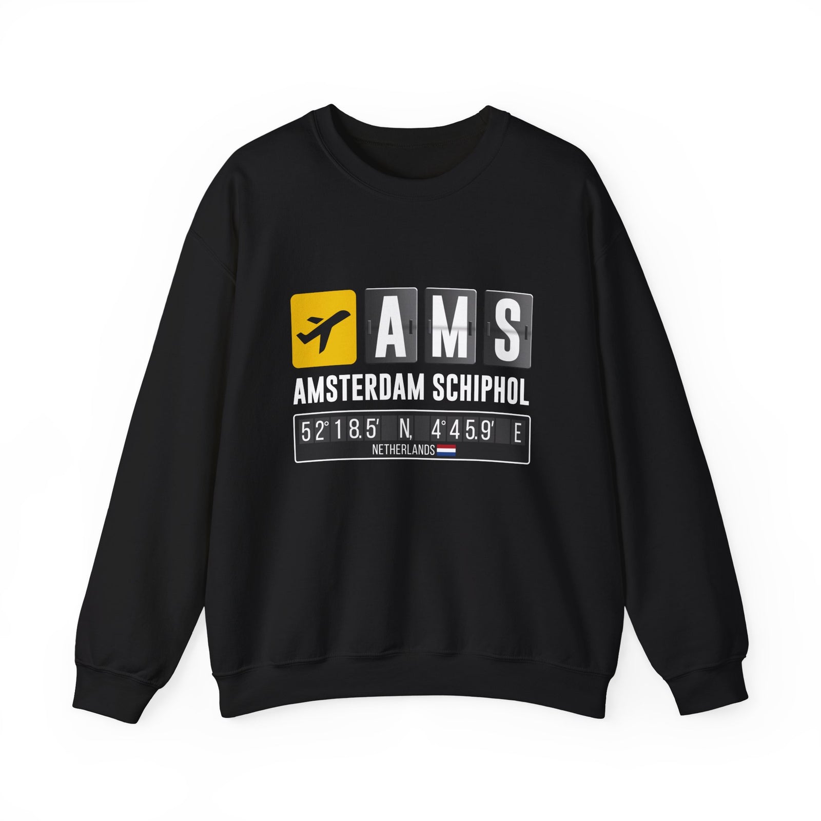 AMS Amsterdam Airport Schiphol - Crewneck Sweatshirt