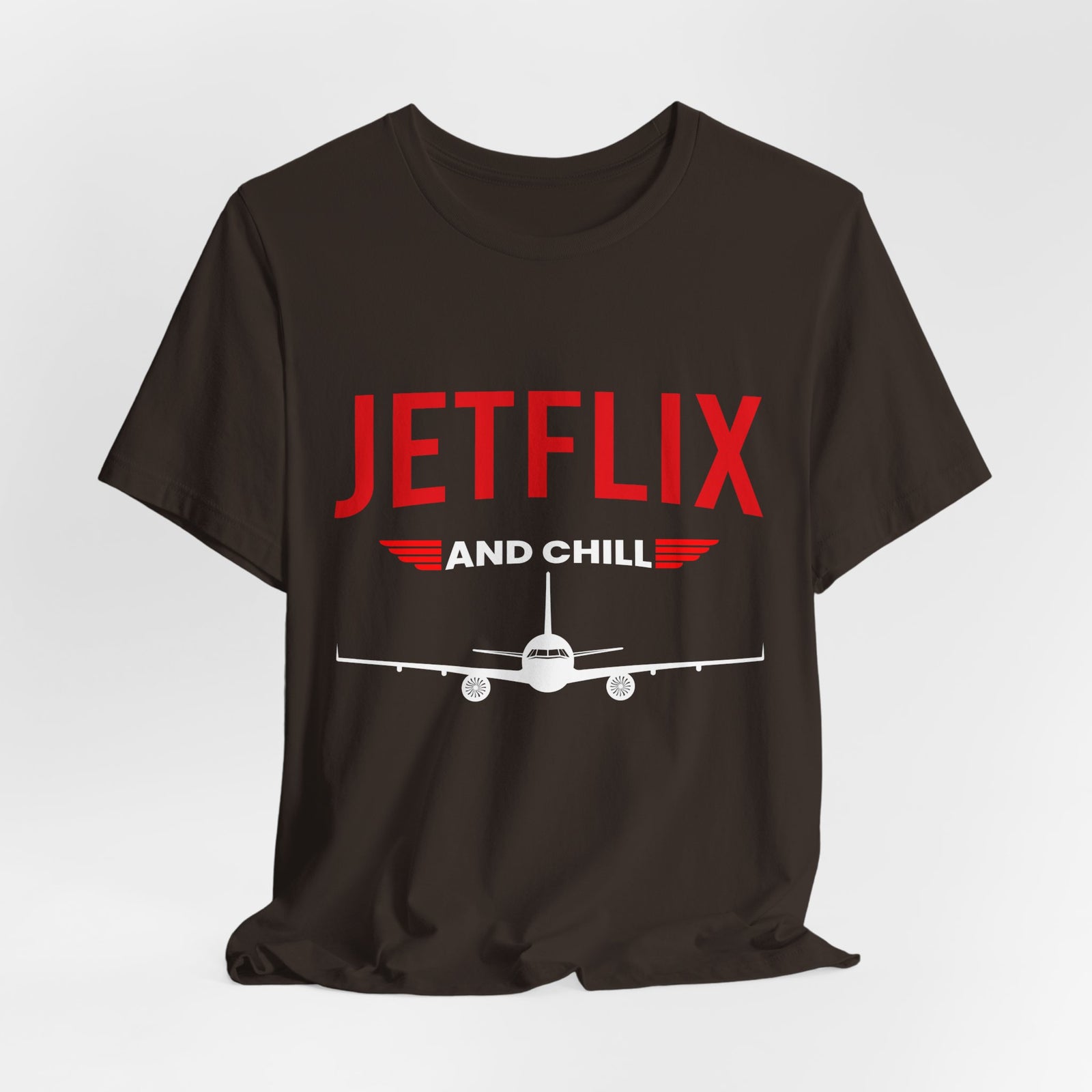 Jetflix And Chill - Unisex Jersey Tee