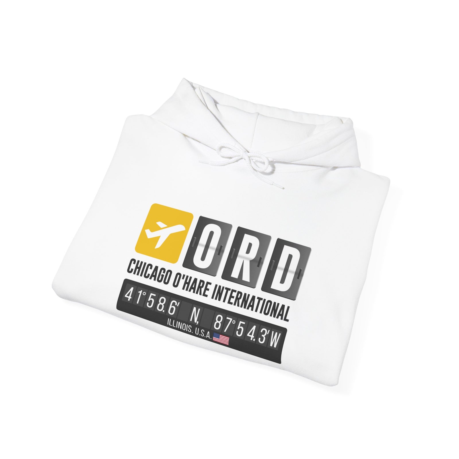 ORD Chicago O'Hare International Airport - Pullover Hoodie