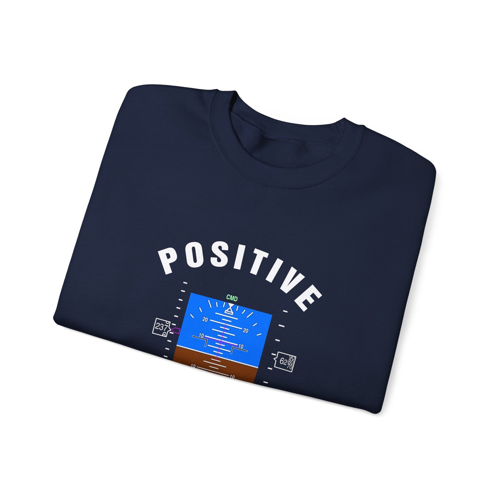 Positive Attitude Crewneck Sweatshirt - Travel Inspiring Cozy Apparel