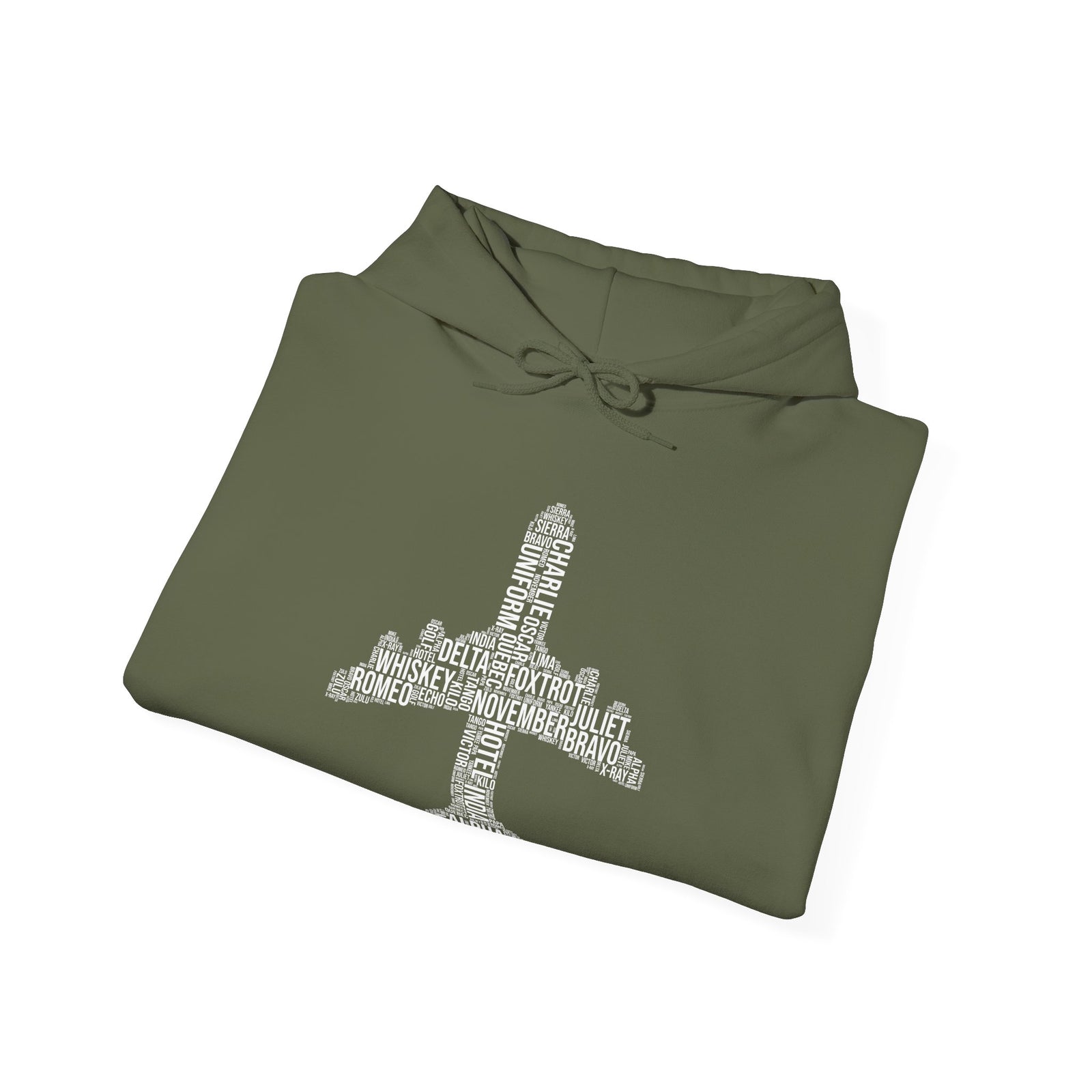 Airplane Typography - Pullover Hoodie