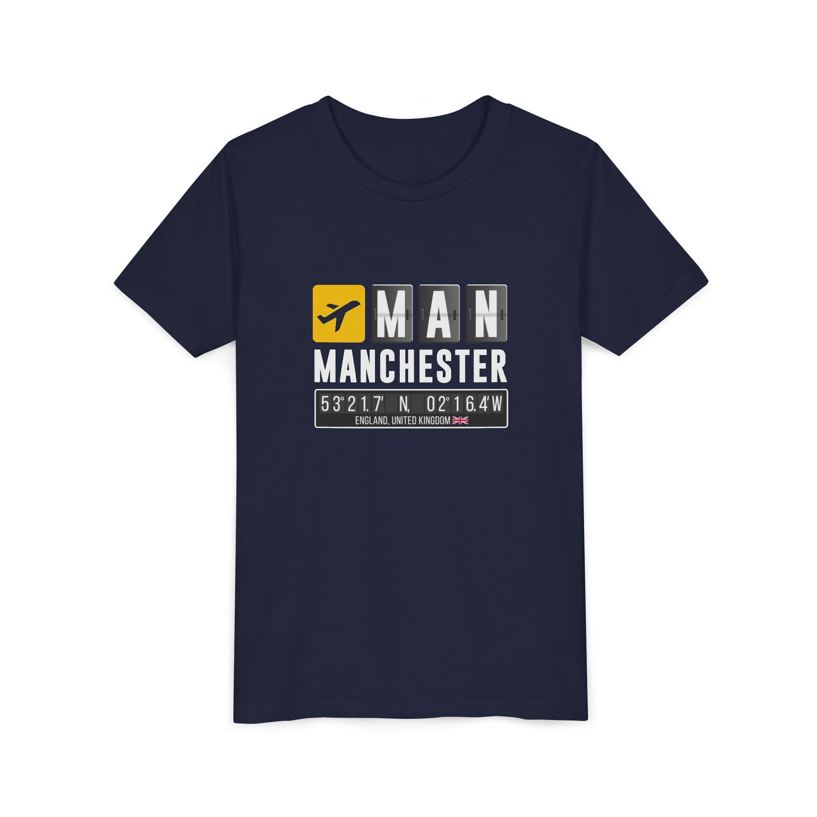 MAN Manchester Airport UK - Unisex Youth Short Sleeve Tee