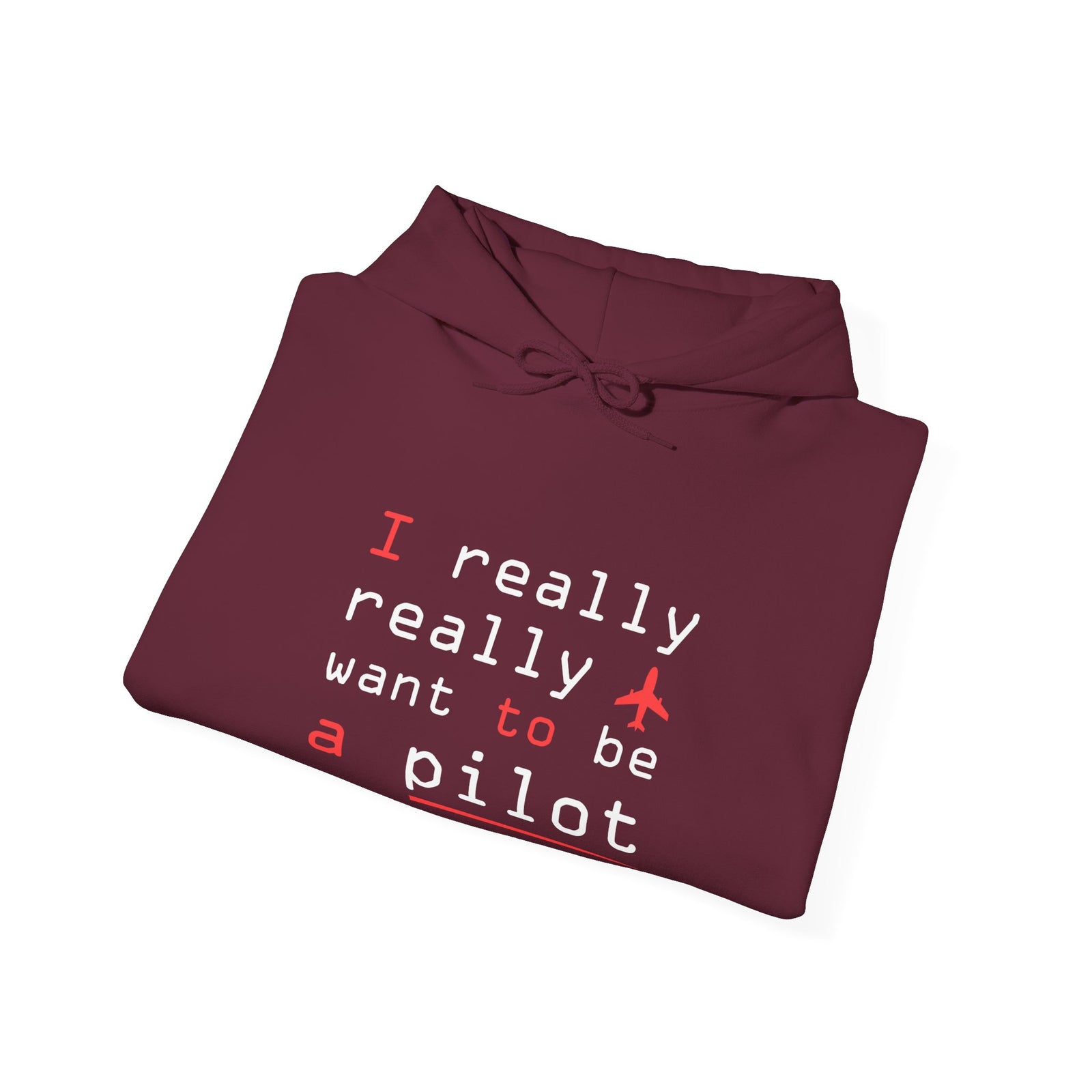 I Really Really Want To Be A Pilot - Unisex Pullover Hoodie