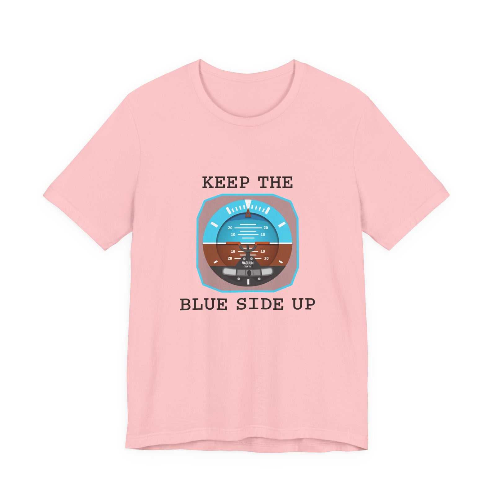Keep The Blue Side Up Unisex Jersey Tee - Perfect for Aviation Enthusiasts