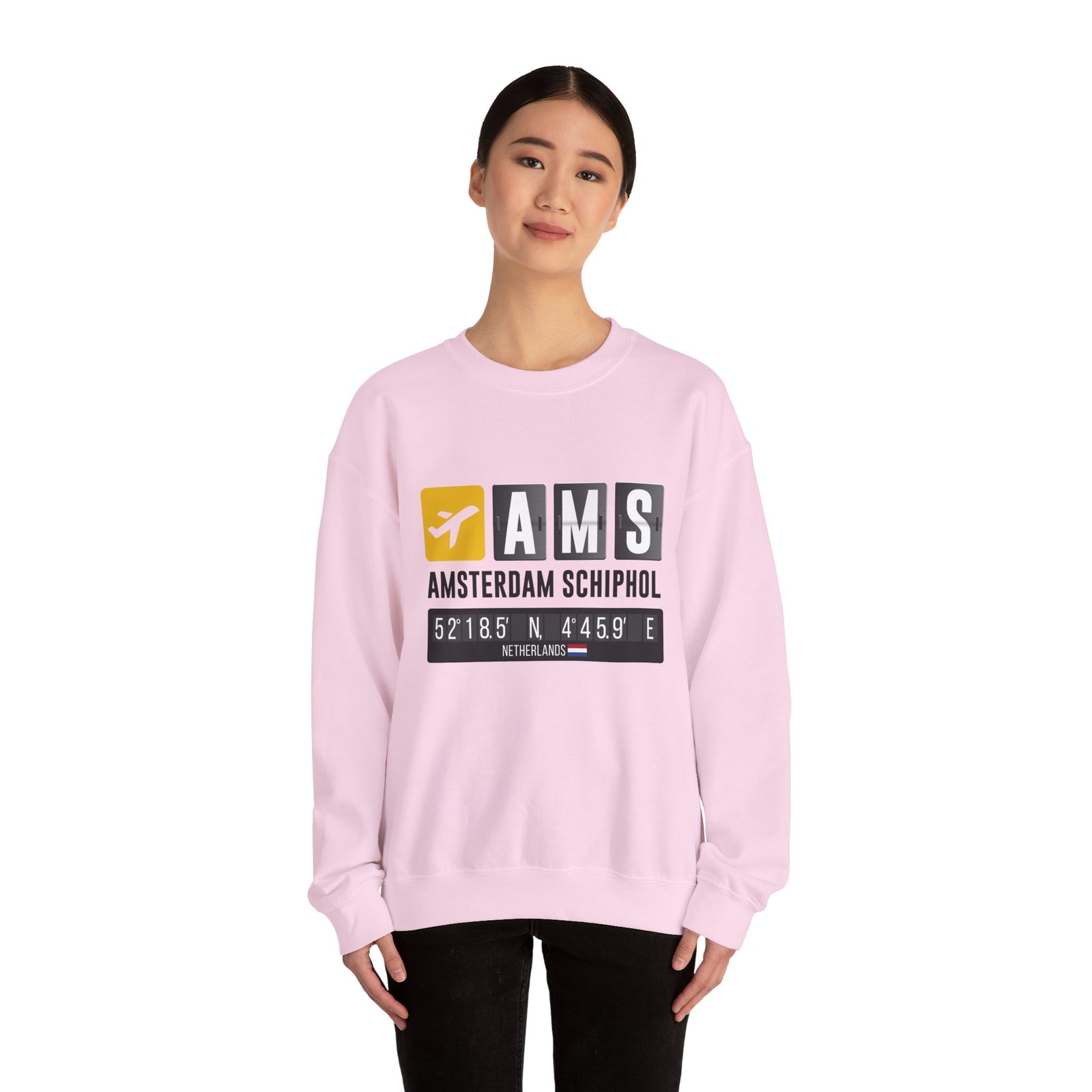 AMS Amsterdam Airport Schiphol - Crewneck Sweatshirt