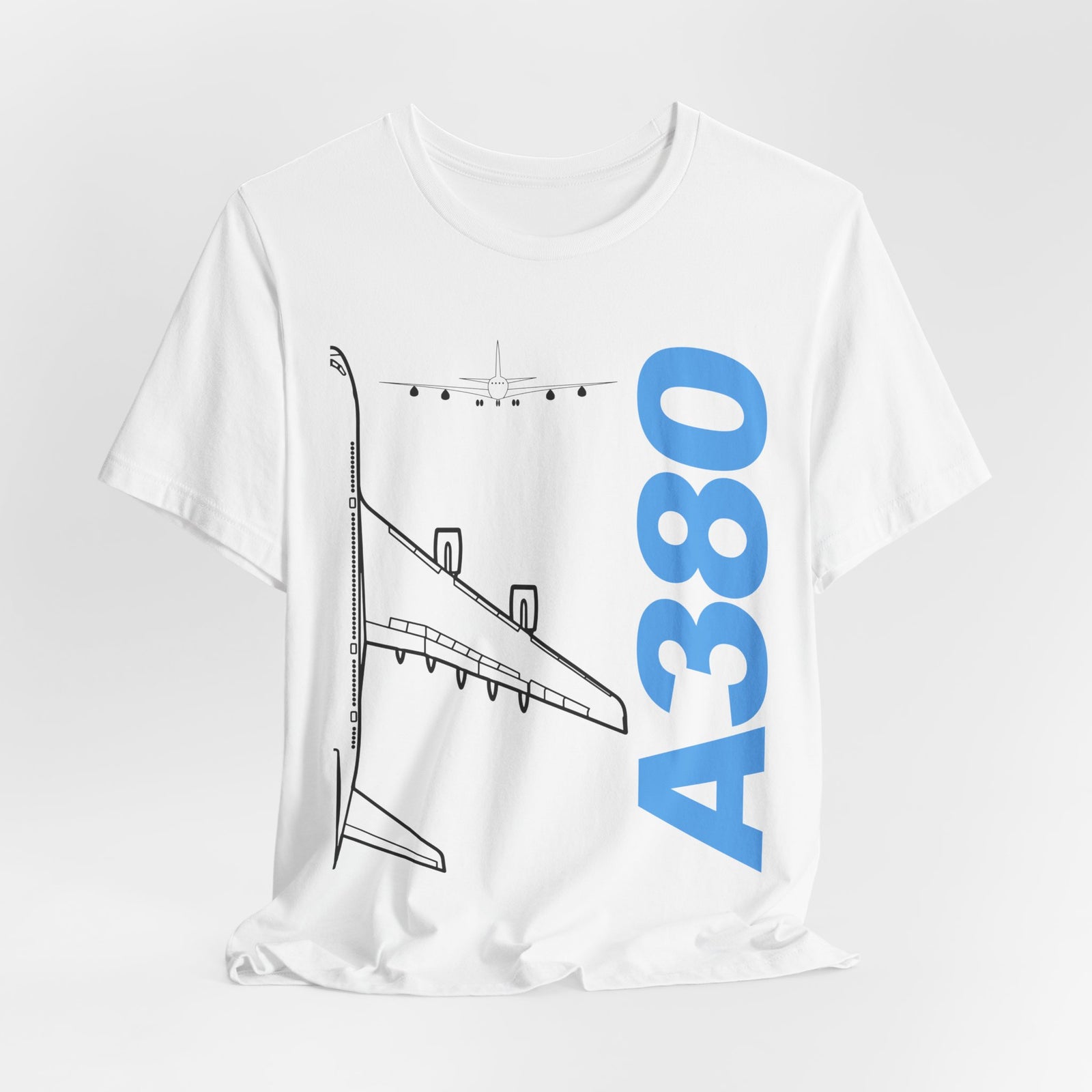 Airbus A380 Unisex Jersey Tee - Perfect for Aviation Enthusiasts