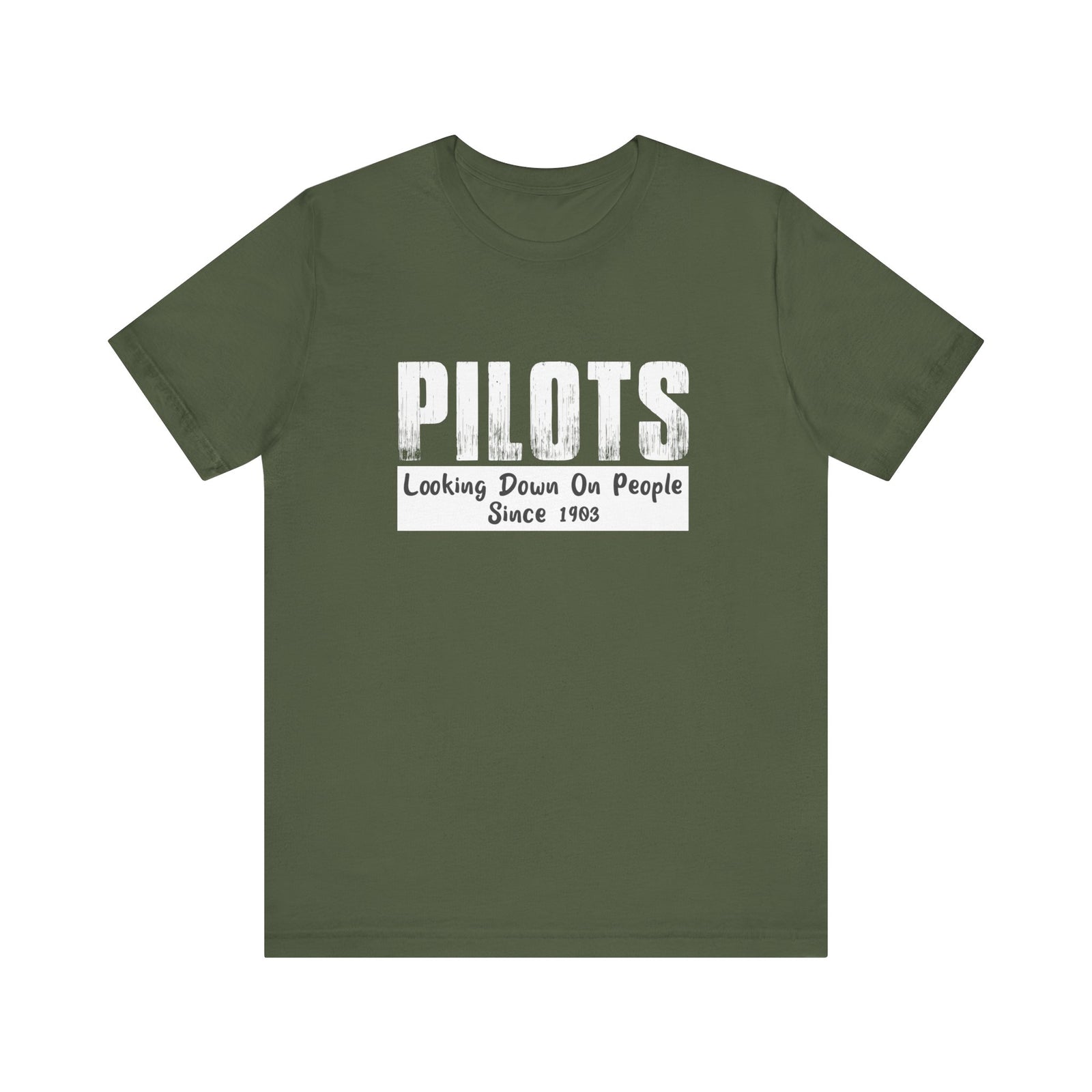 Pilots Looking Down On People Unisex Jersey Tee - Perfect for Aviation Enthusiasts