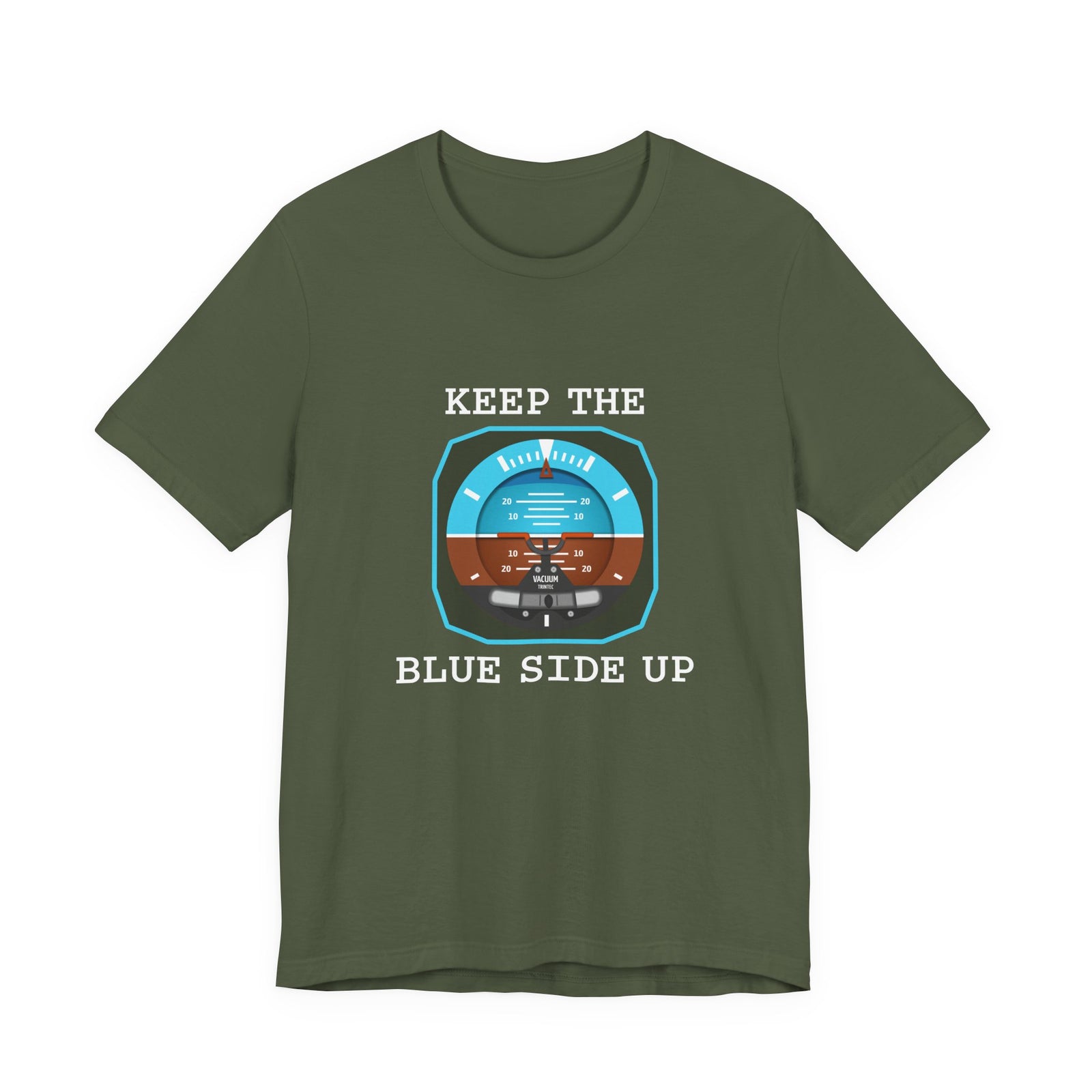 Keep The Blue Side Up Unisex Jersey Tee - Perfect for Aviation Enthusiasts