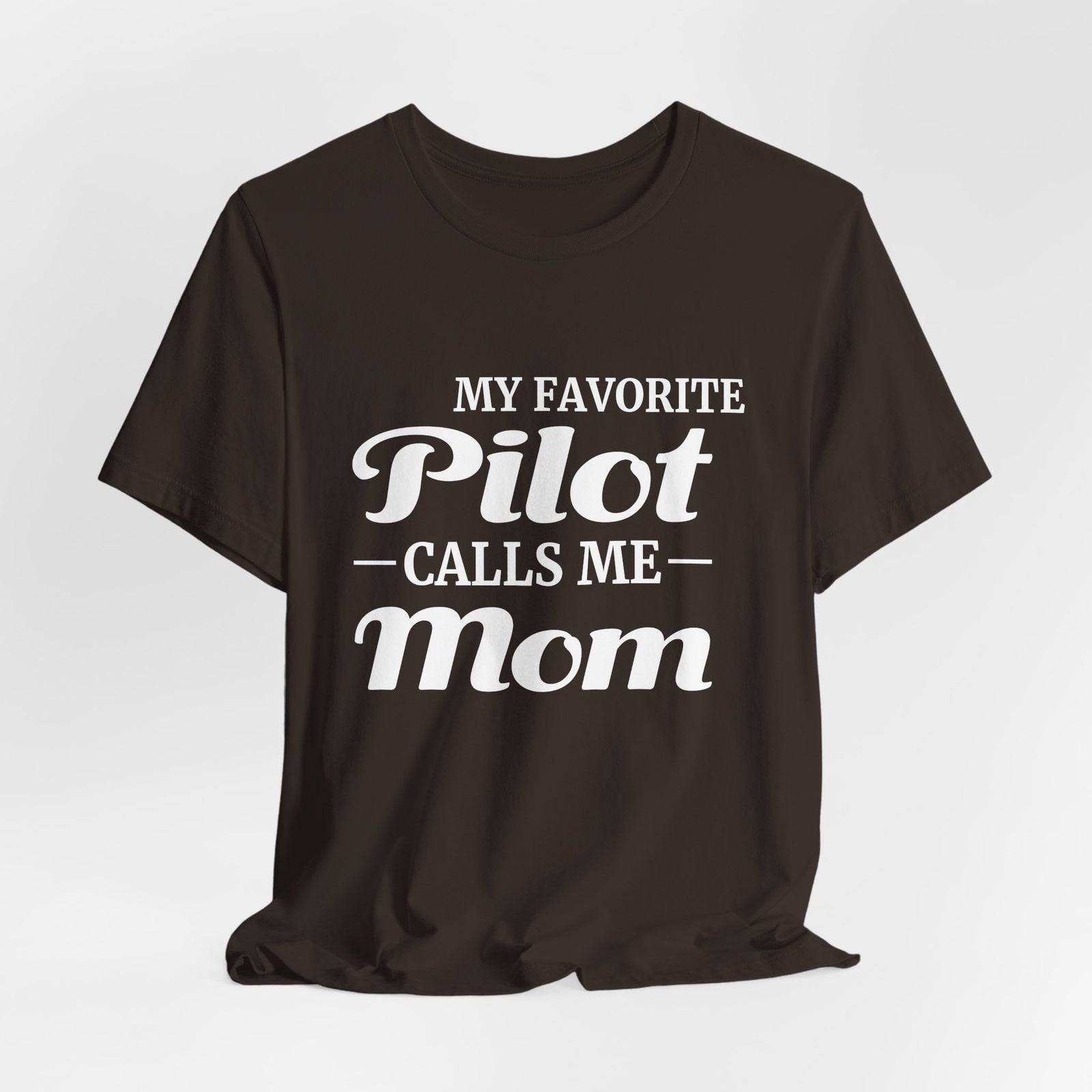 My Favorite Pilot Calls Me Mom Unisex Jersey Tee - Perfect for Aviation Enthusiasts