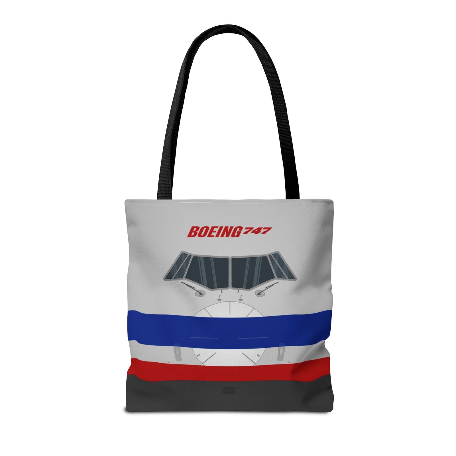 AA 747 Tote Bag — Printed Green Travel Tote