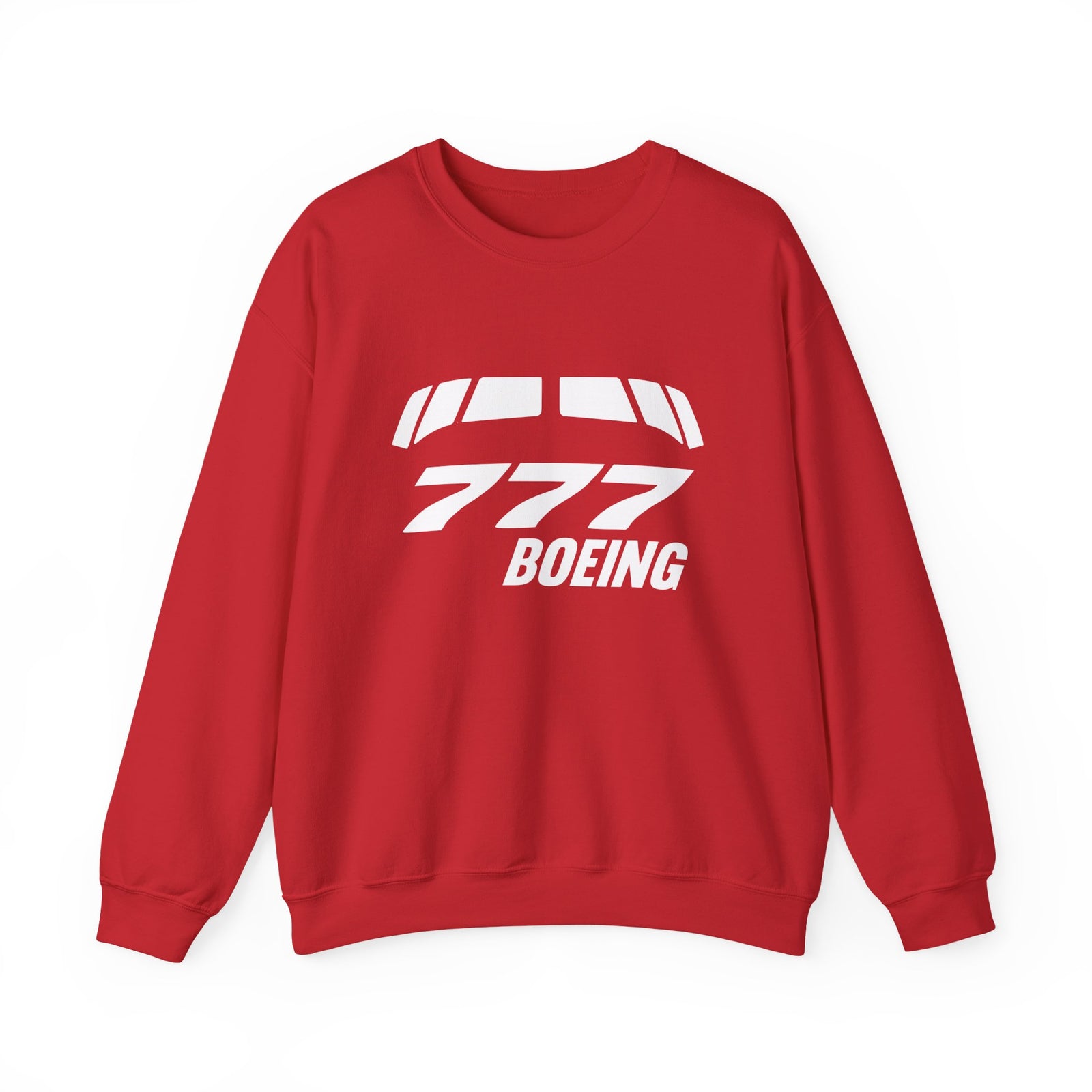 Boeing 777 Windshield Crewneck Sweatshirt - Travel Inspiring Cozy Apparel
