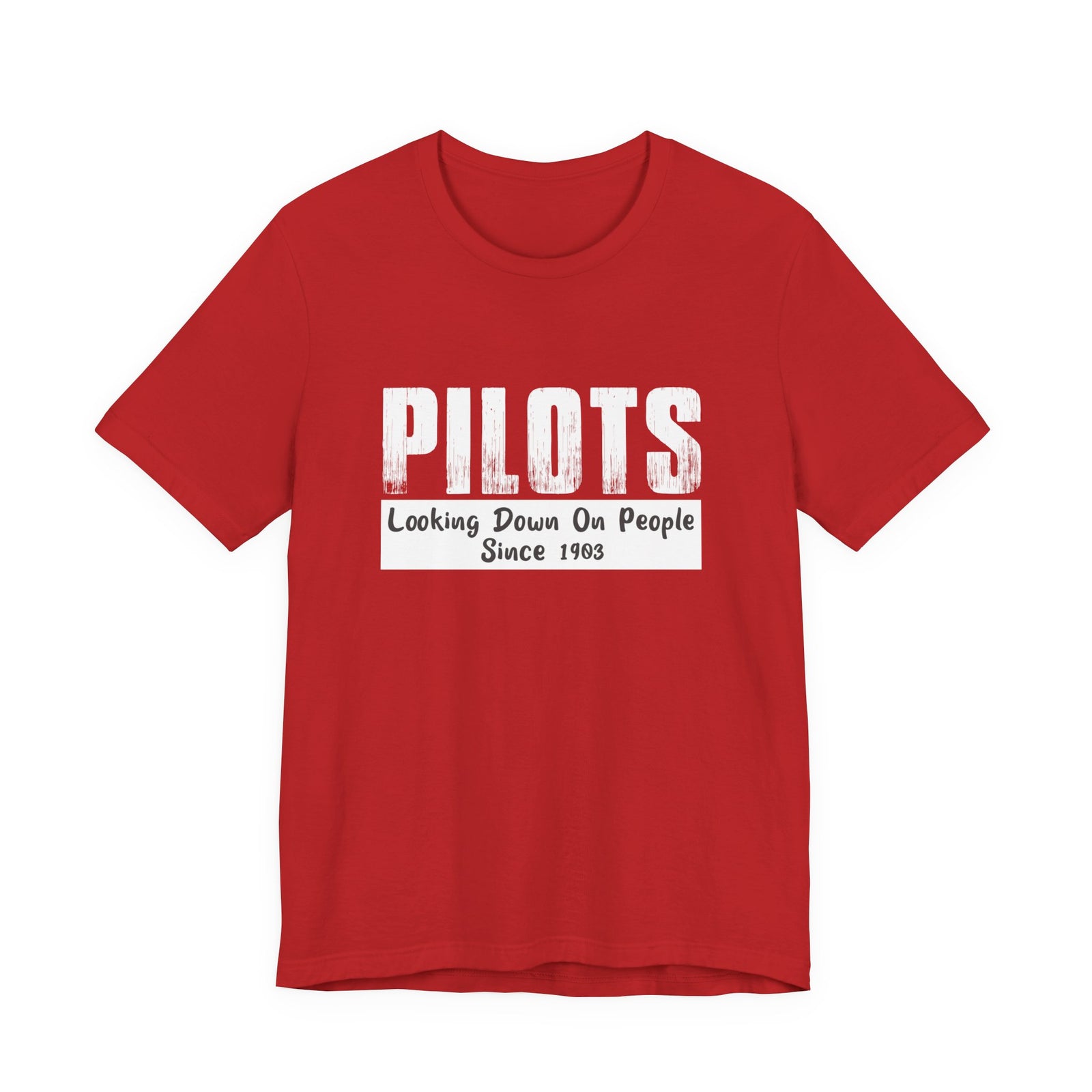 Pilots Looking Down On People Unisex Jersey Tee - Perfect for Aviation Enthusiasts