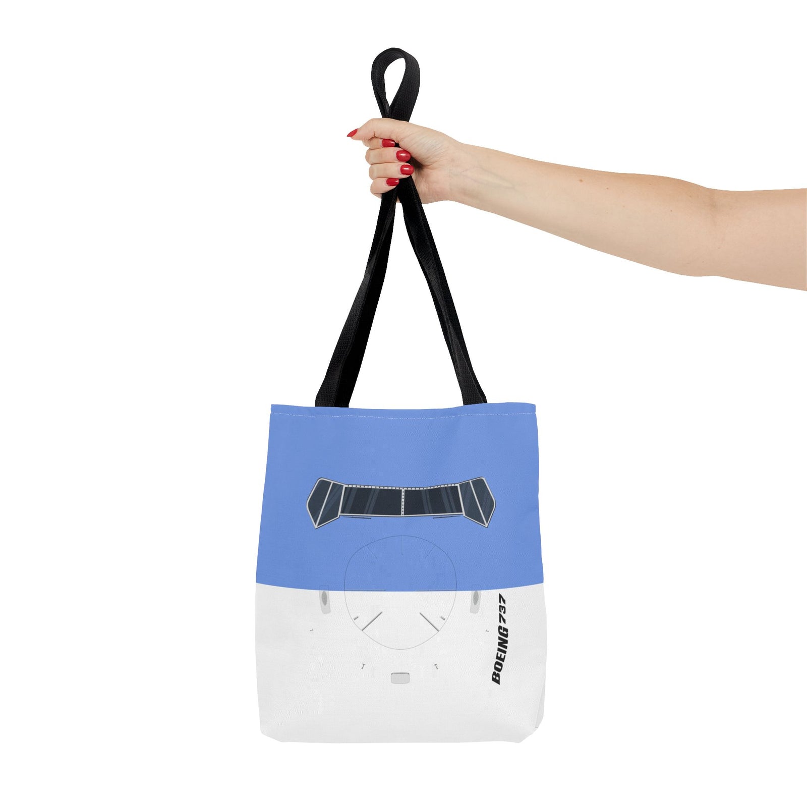 737 Tote Bag — Printed Green Travel Tote