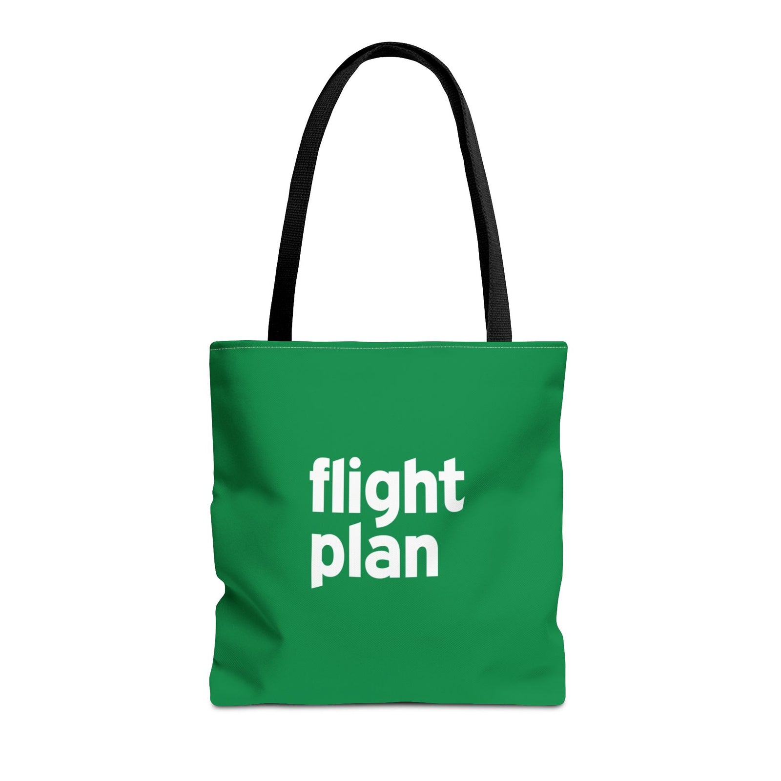 Flight Plan Tote Bag — Printed Green Travel Tote