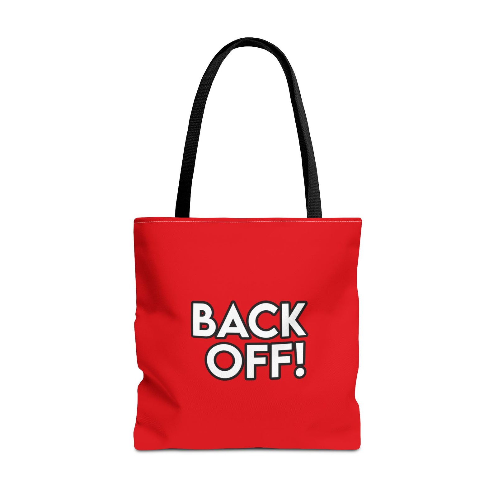 Back Off! Tote Bag — Printed Green Travel Tote