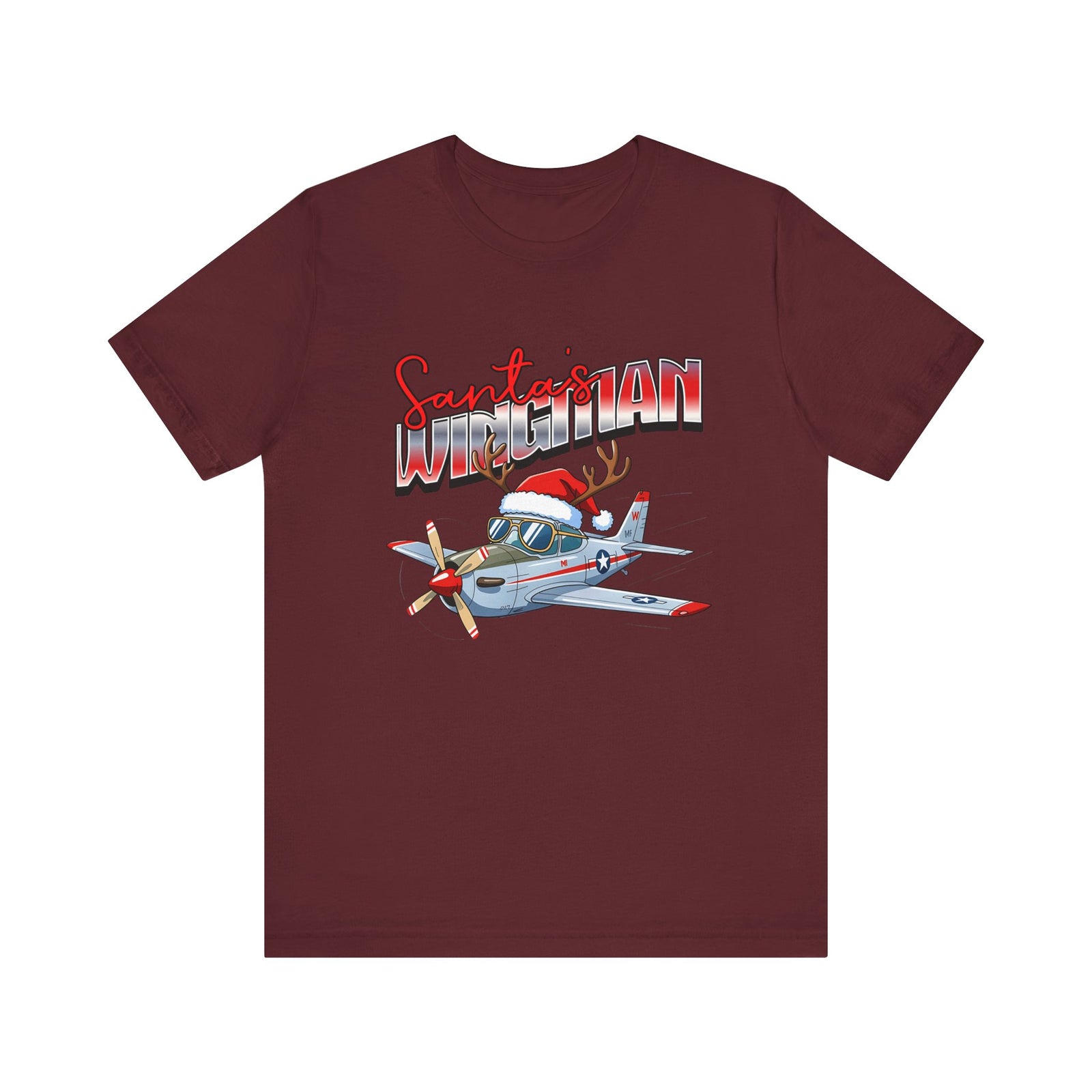 Santa’s wingman Unisex Jersey Tee - Perfect for Aviation Enthusiasts