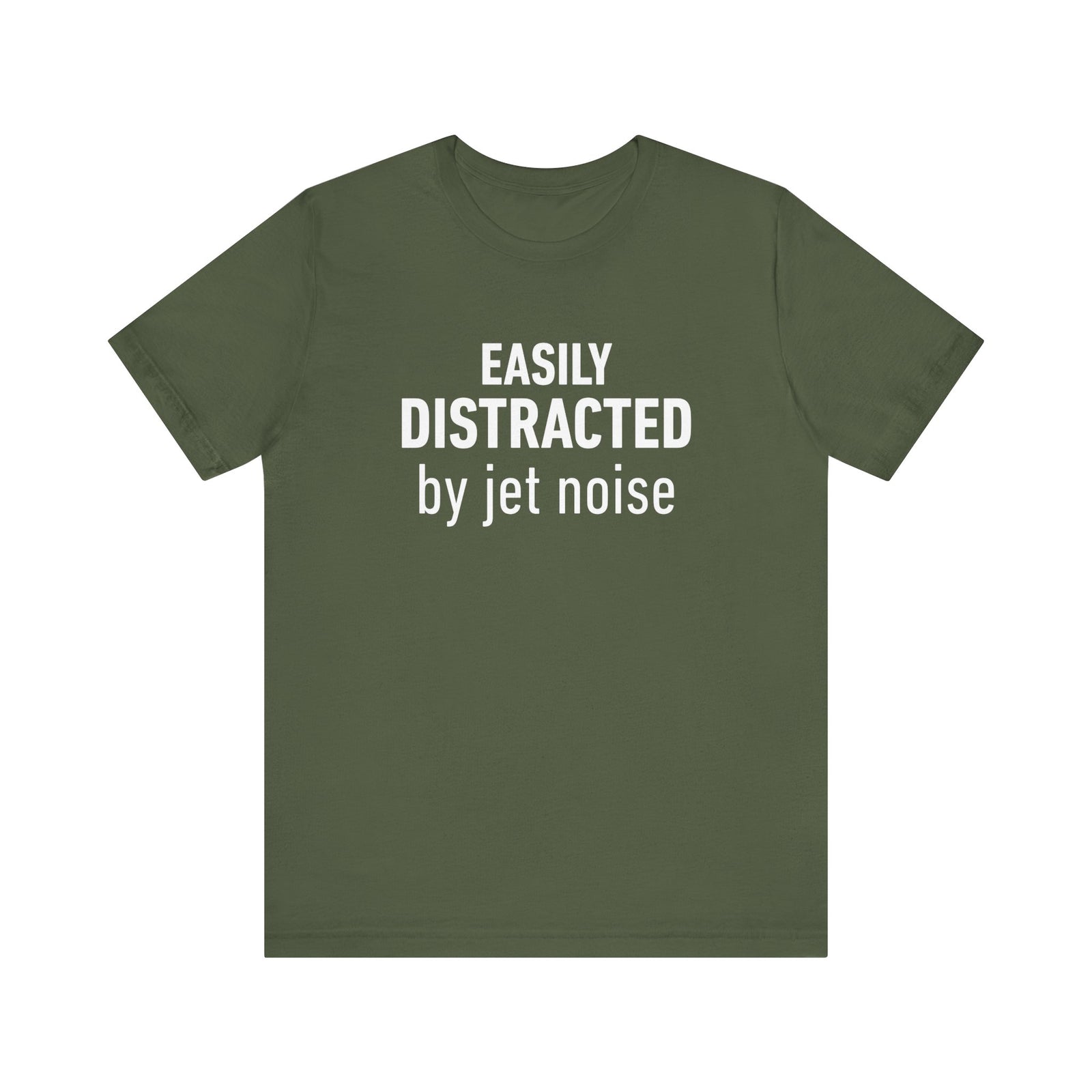Easily Distracted by Jet Noise - Unisex Jersey Tee