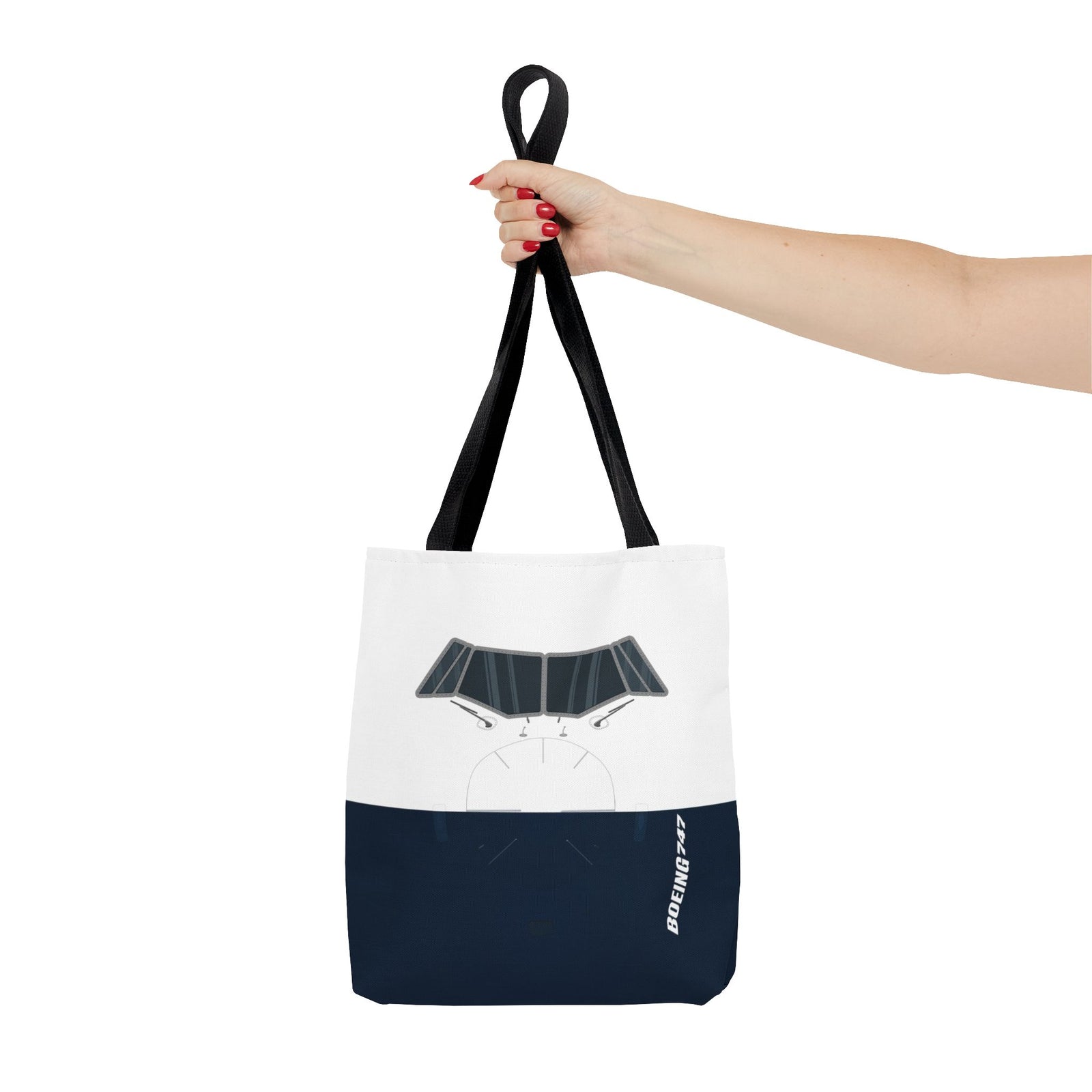 747 Tote Bag — Printed Green Travel Tote