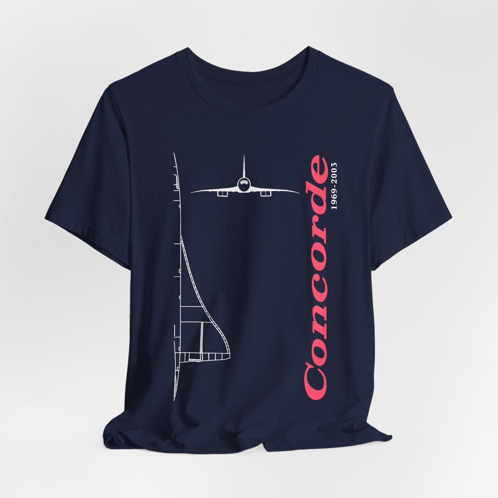 Concorde 1969-2003 Unisex Jersey Tee - Perfect for Aviation Enthusiasts