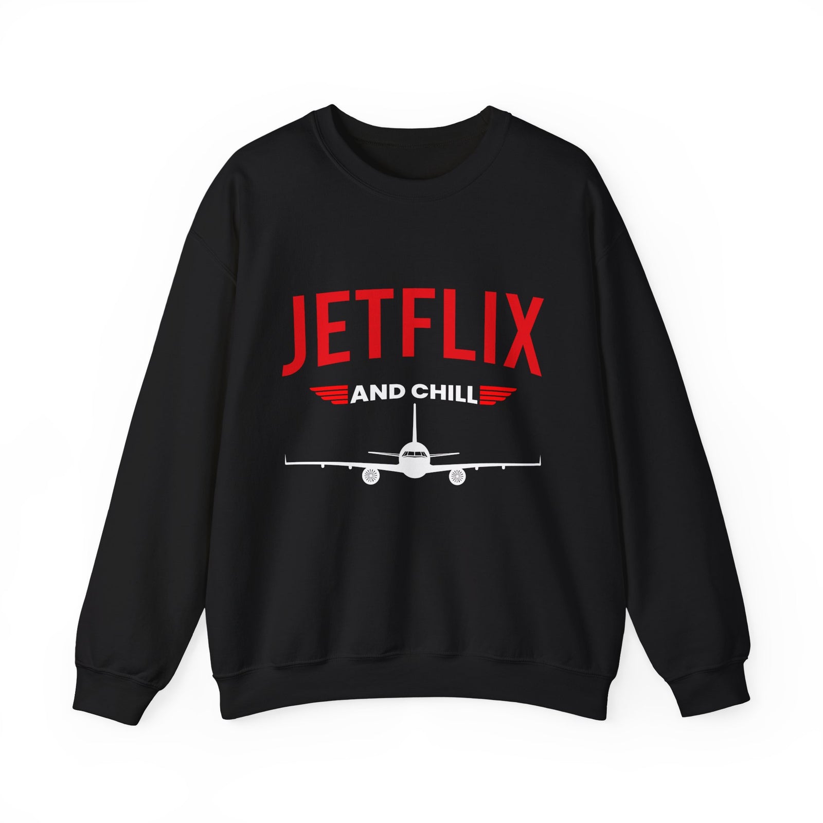 JetFlix And Chill - Crewneck Sweatshirt
