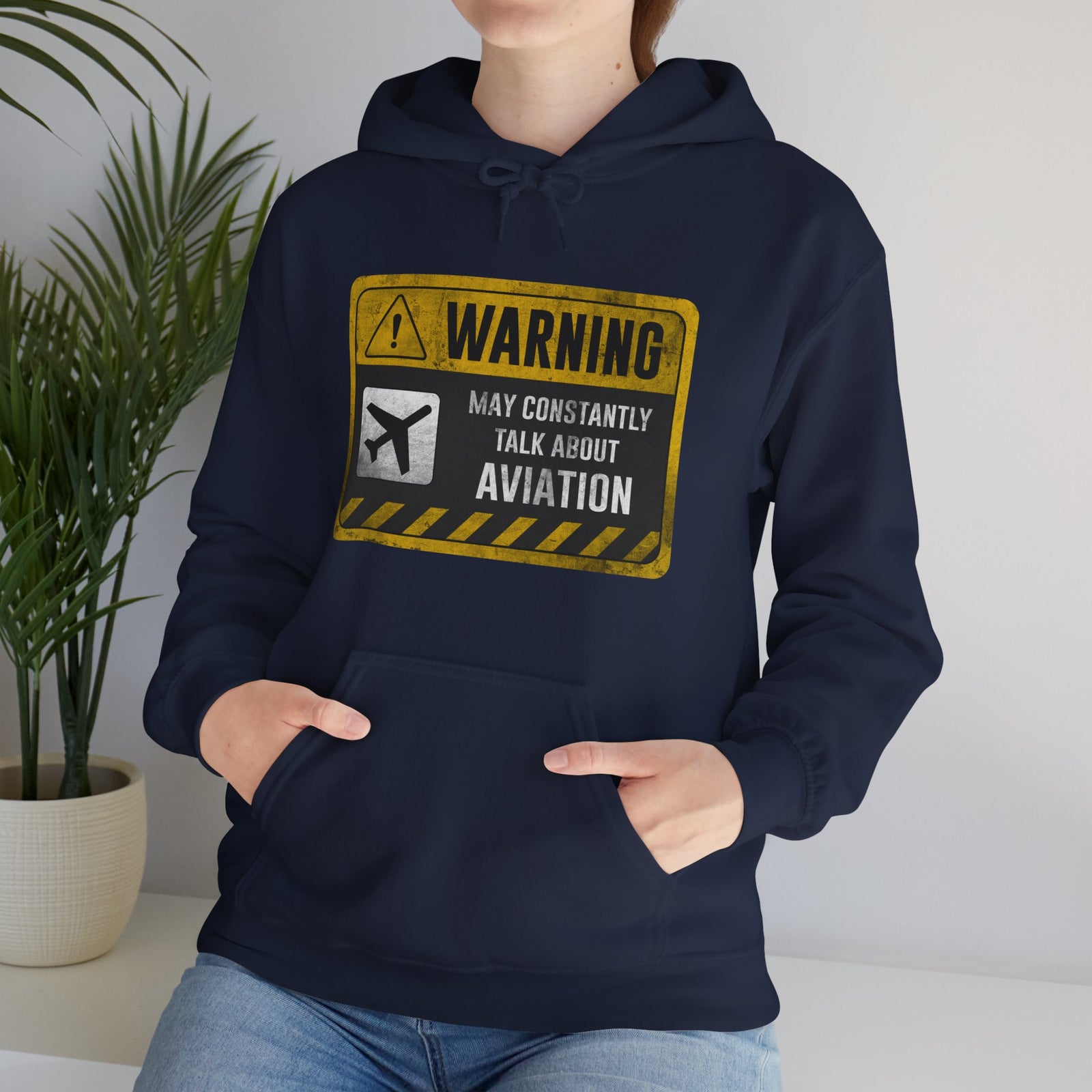 Warning May Constantly Talk About Aviation - Pullover Hoodie