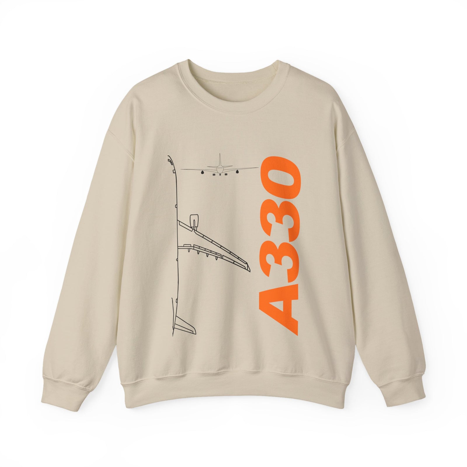 Airbus A330 Crewneck Sweatshirt - Travel Inspiring Cozy Apparel