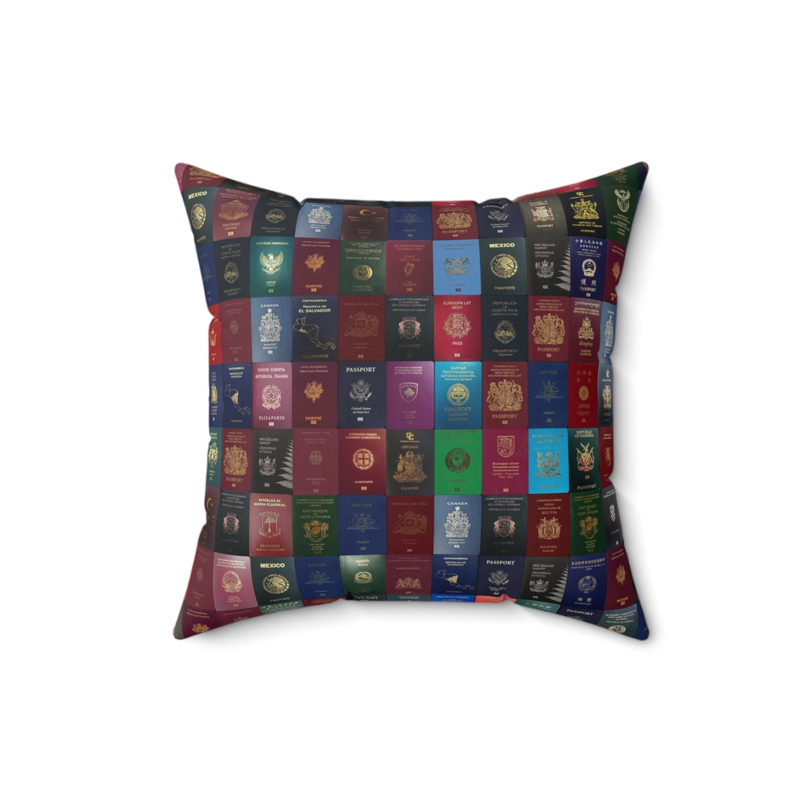 Passports - Spun Polyester Square Pillow