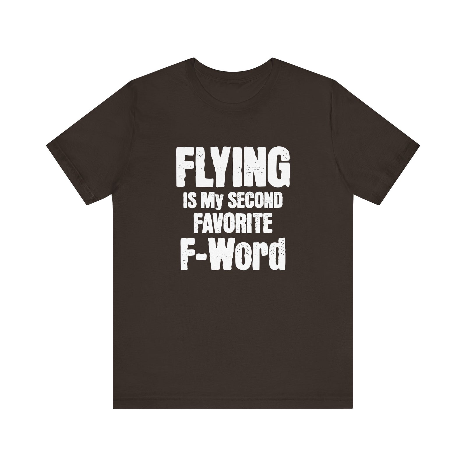 Flying Is My Second Favorite F-Word Unisex Jersey Tee - Perfect for Aviation Enthusiasts