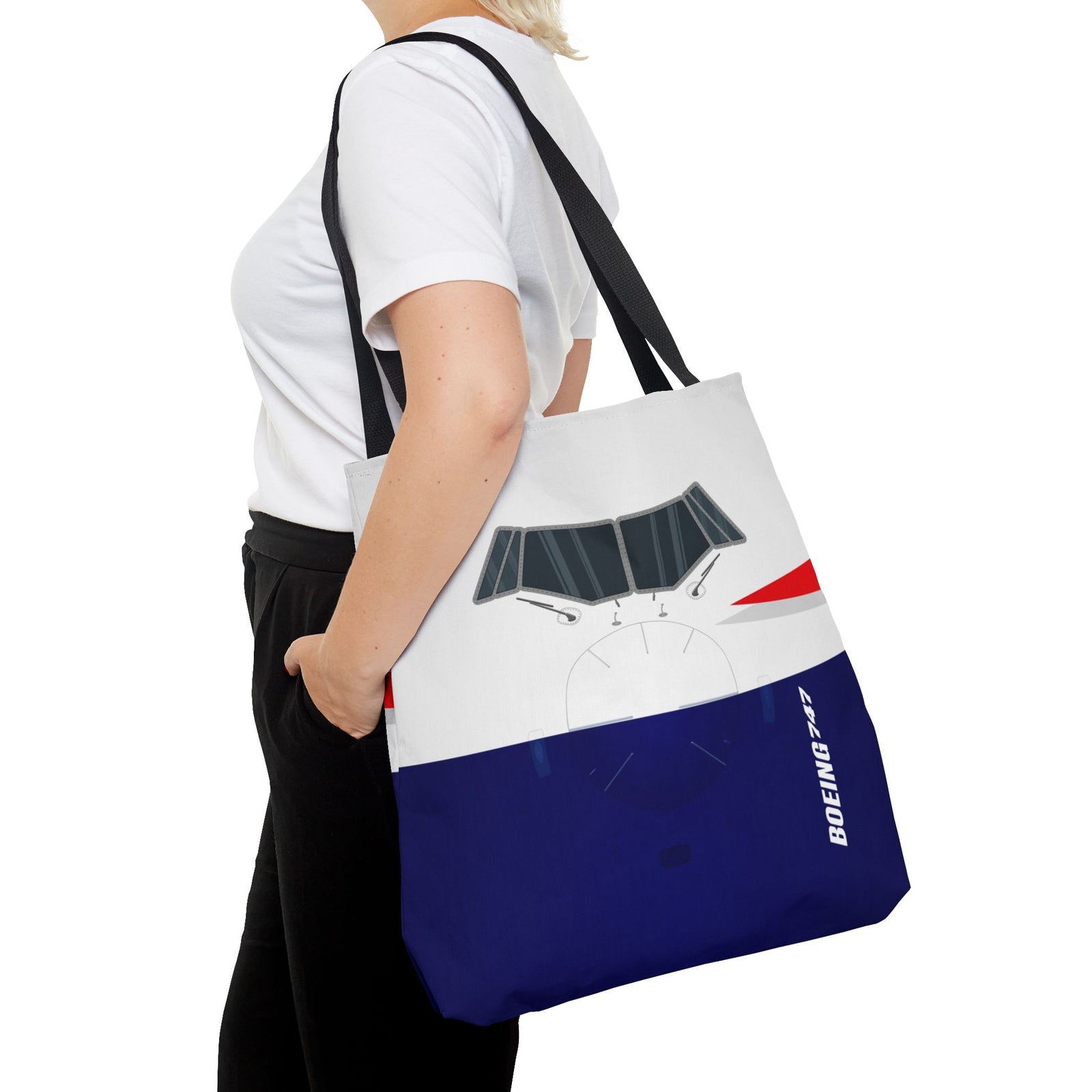 BA Tote Bag — Printed Green Travel Tote