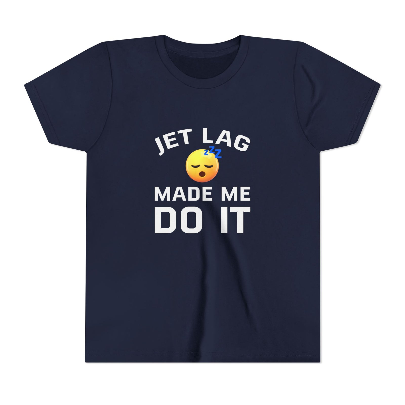 Jet Lag Made Me Do It - Unisex Youth Short Sleeve Tee