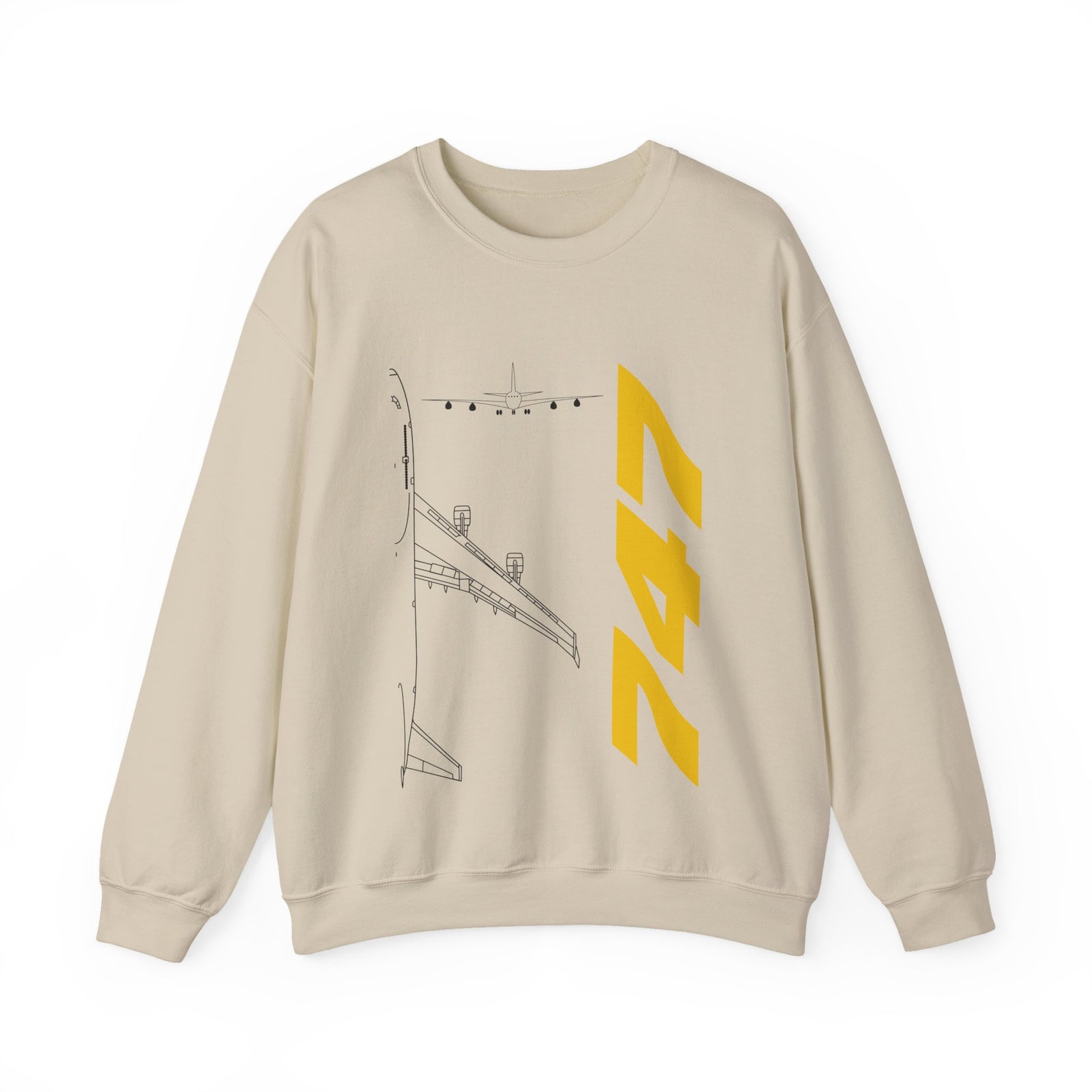 Boeing 747 Crewneck Sweatshirt - Travel Inspiring Cozy Apparel