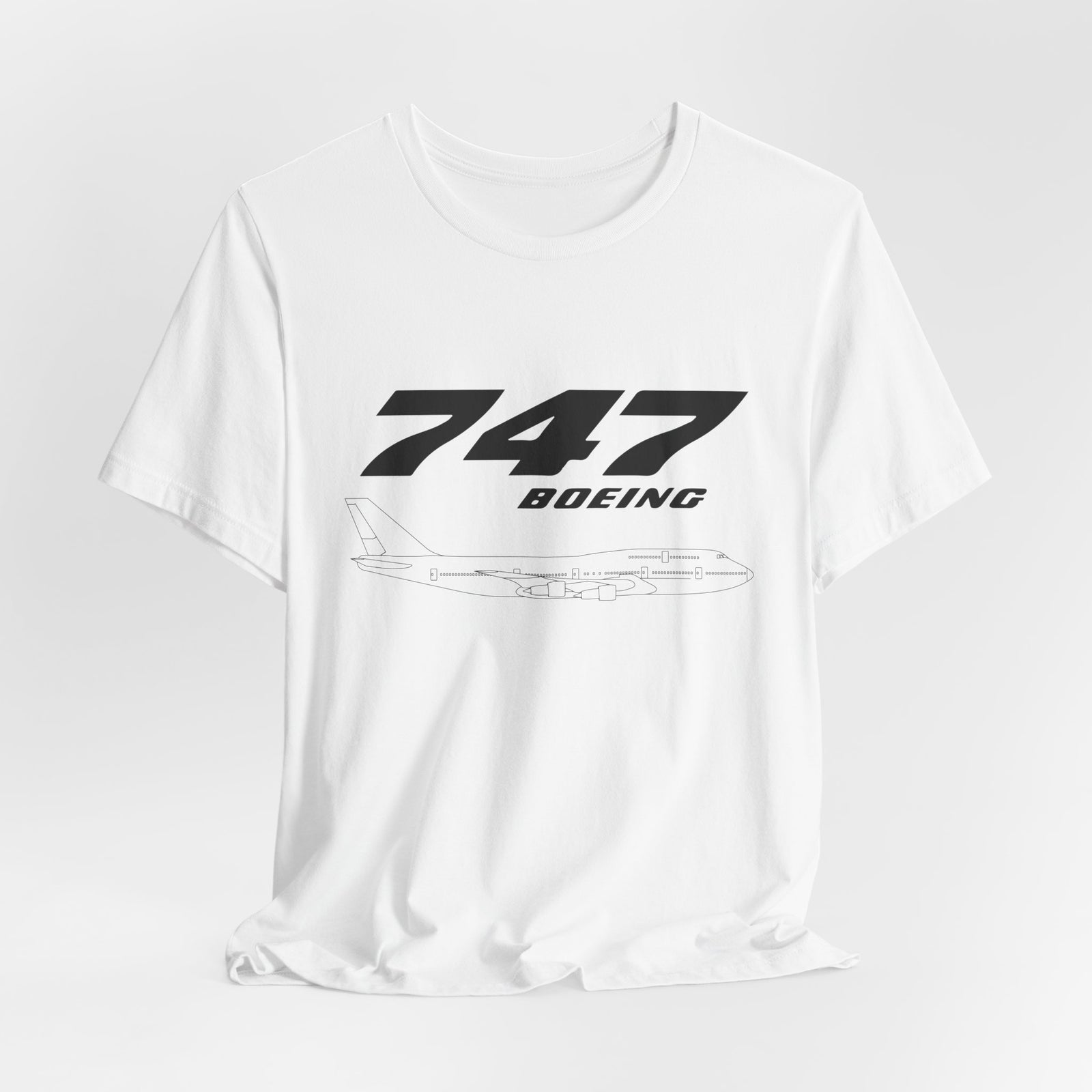 747 Unisex Jersey Tee - Perfect for Aviation Enthusiasts
