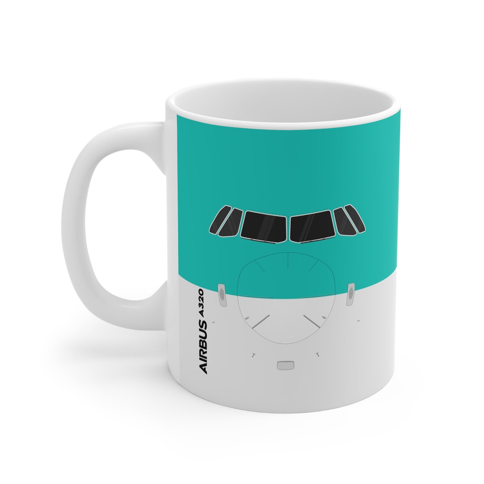 A320 - 11oz Ceramic Coffee Cup for Aviation Enthusiasts