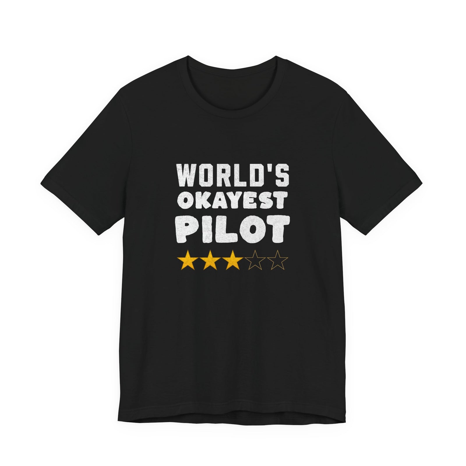 Worlds Okayest Pilot Unisex Jersey Tee - Perfect for Aviation Enthusiasts
