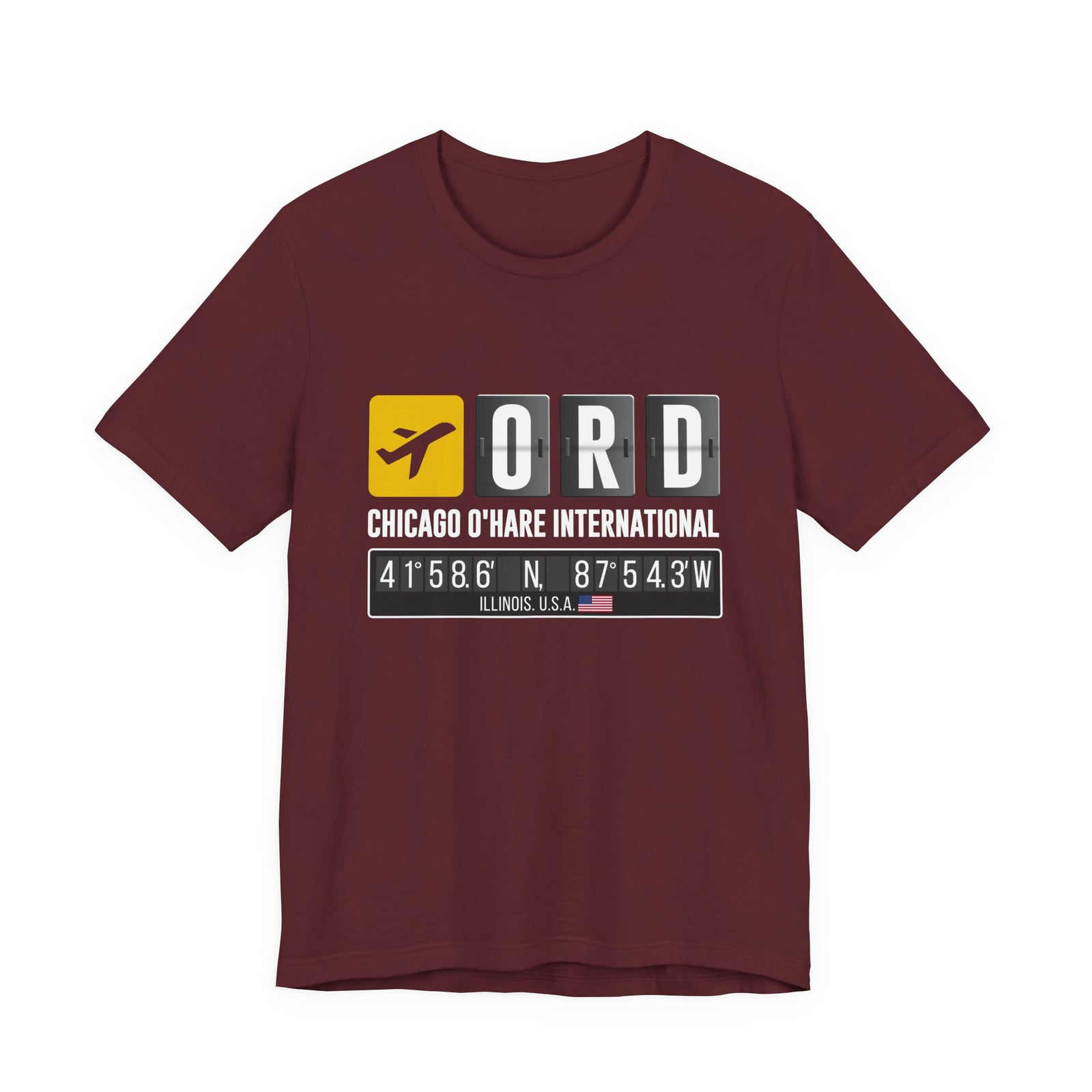 ORD Chicago O'Hare International Airport - Unisex Jersey Tee