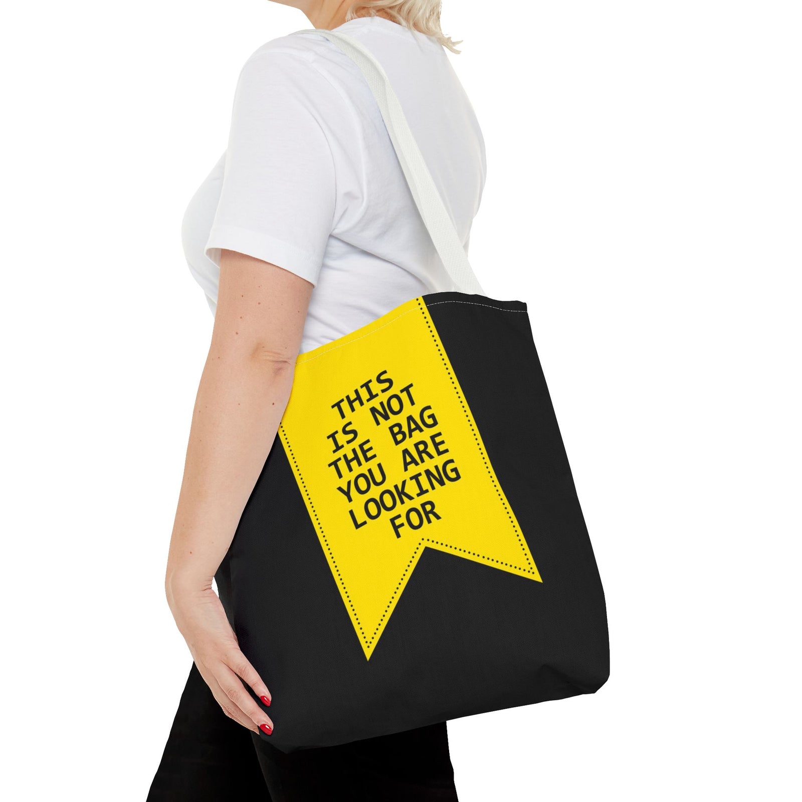 This Is Not The Bag You Are Looking For Tote Bag — Printed Green Travel Tote