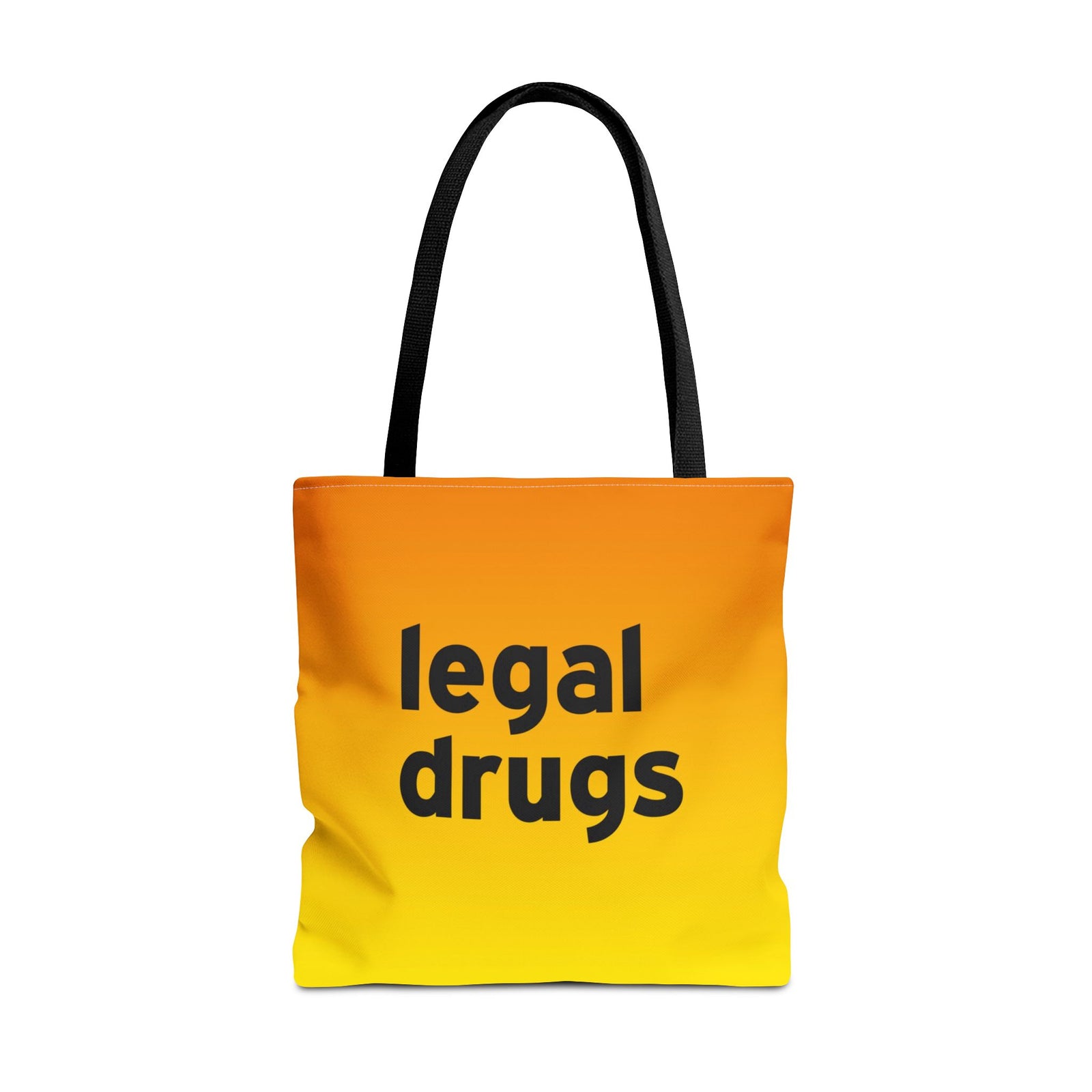 Legal Drugs Tote Bag — Printed Green Travel Tote