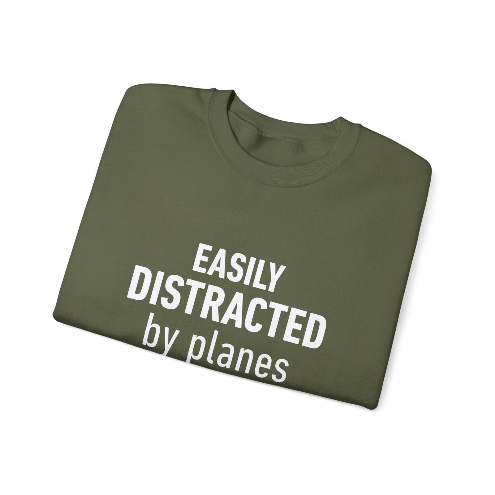 Easily Distracted by Planes - Crewneck Sweatshirt