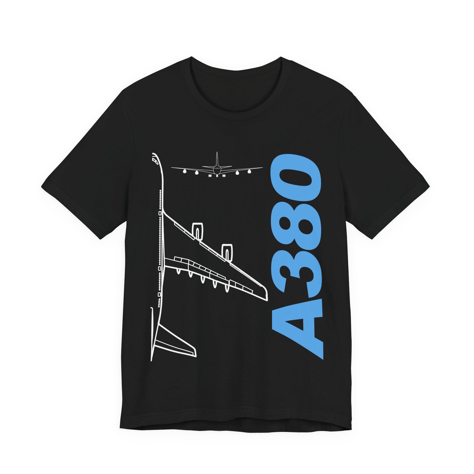 Airbus A380 Unisex Jersey Tee - Perfect for Aviation Enthusiasts