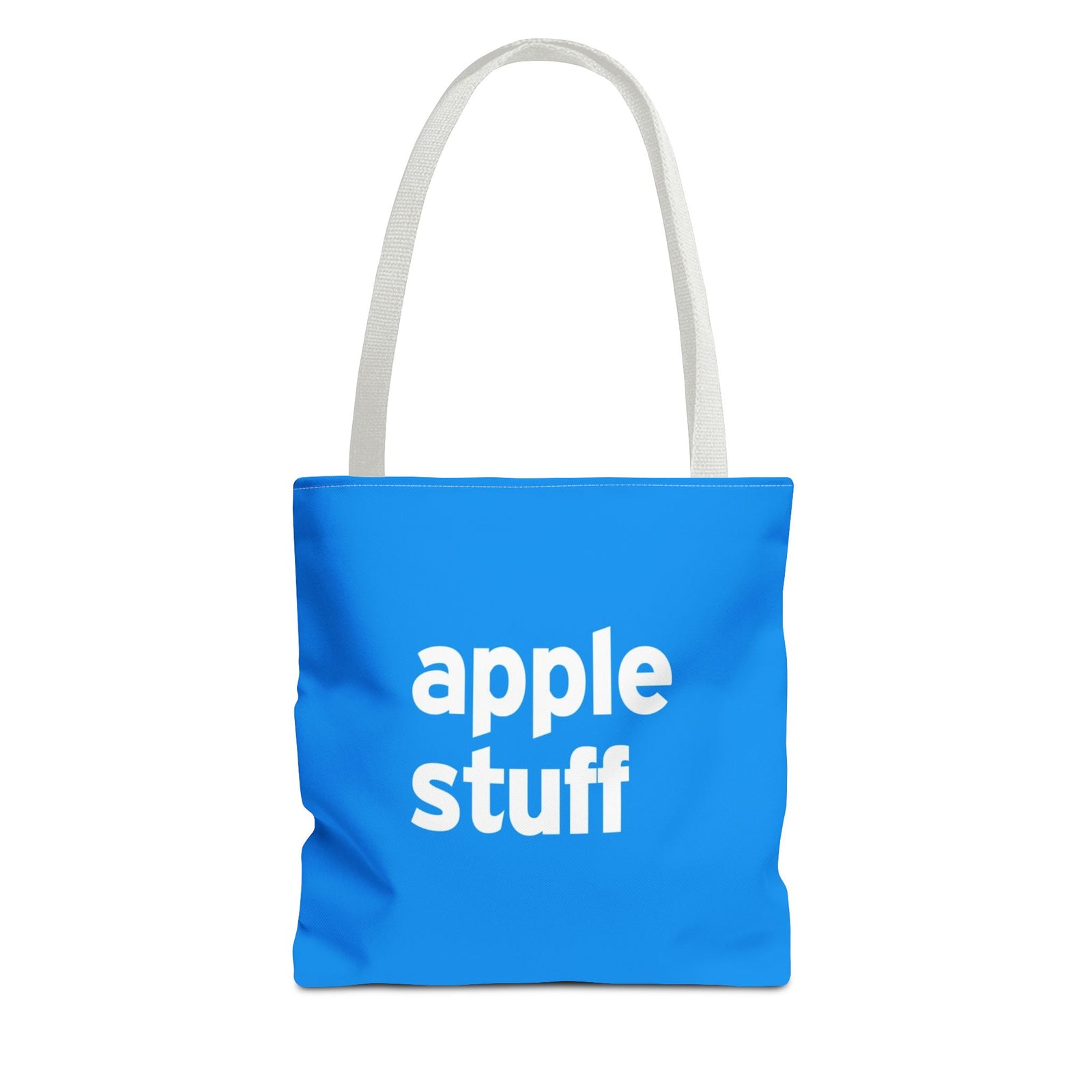 Apple Stuff Tote Bag — Printed Green Travel Tote