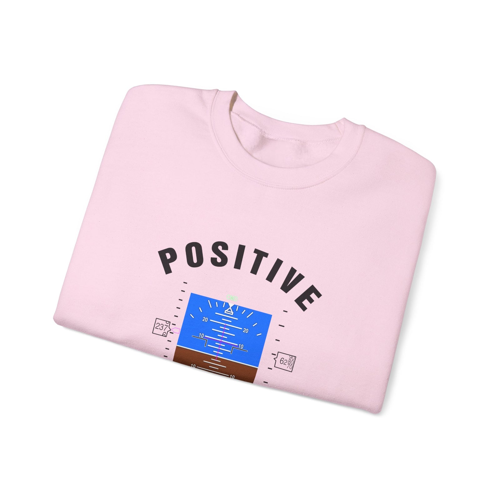 Positive Attitude Crewneck Sweatshirt - Travel Inspiring Cozy Apparel