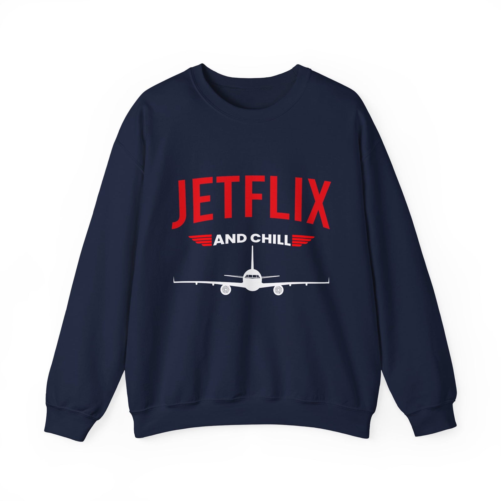 JetFlix And Chill - Crewneck Sweatshirt