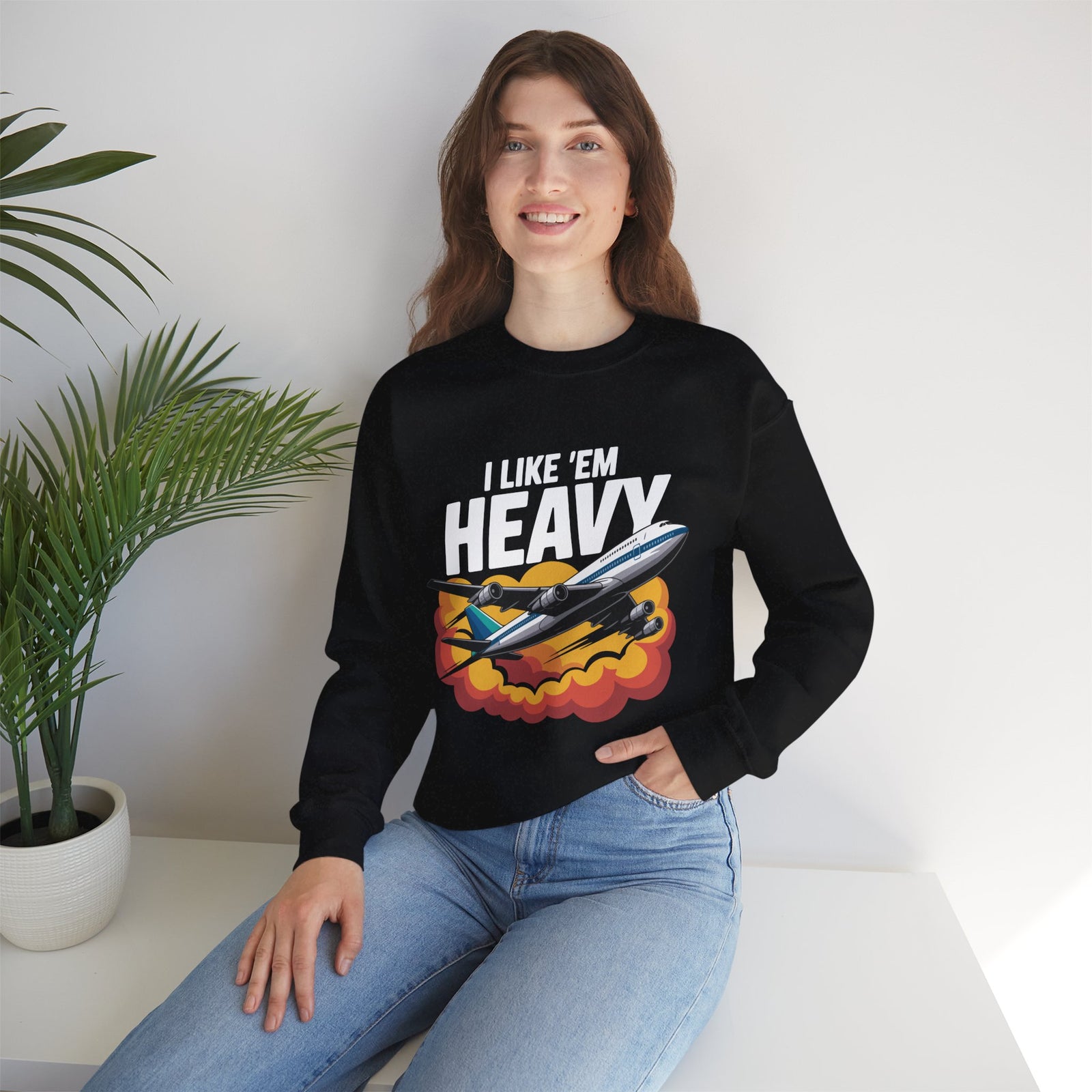 I like ‘Em Heavy - Unisex Crewneck Sweatshirt