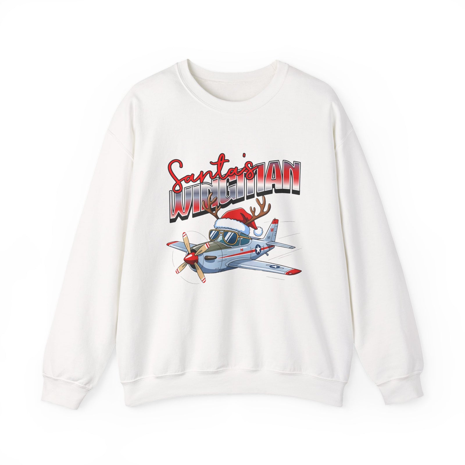 Santa’s wingman Crewneck Sweatshirt - Travel Inspiring Cozy Apparel