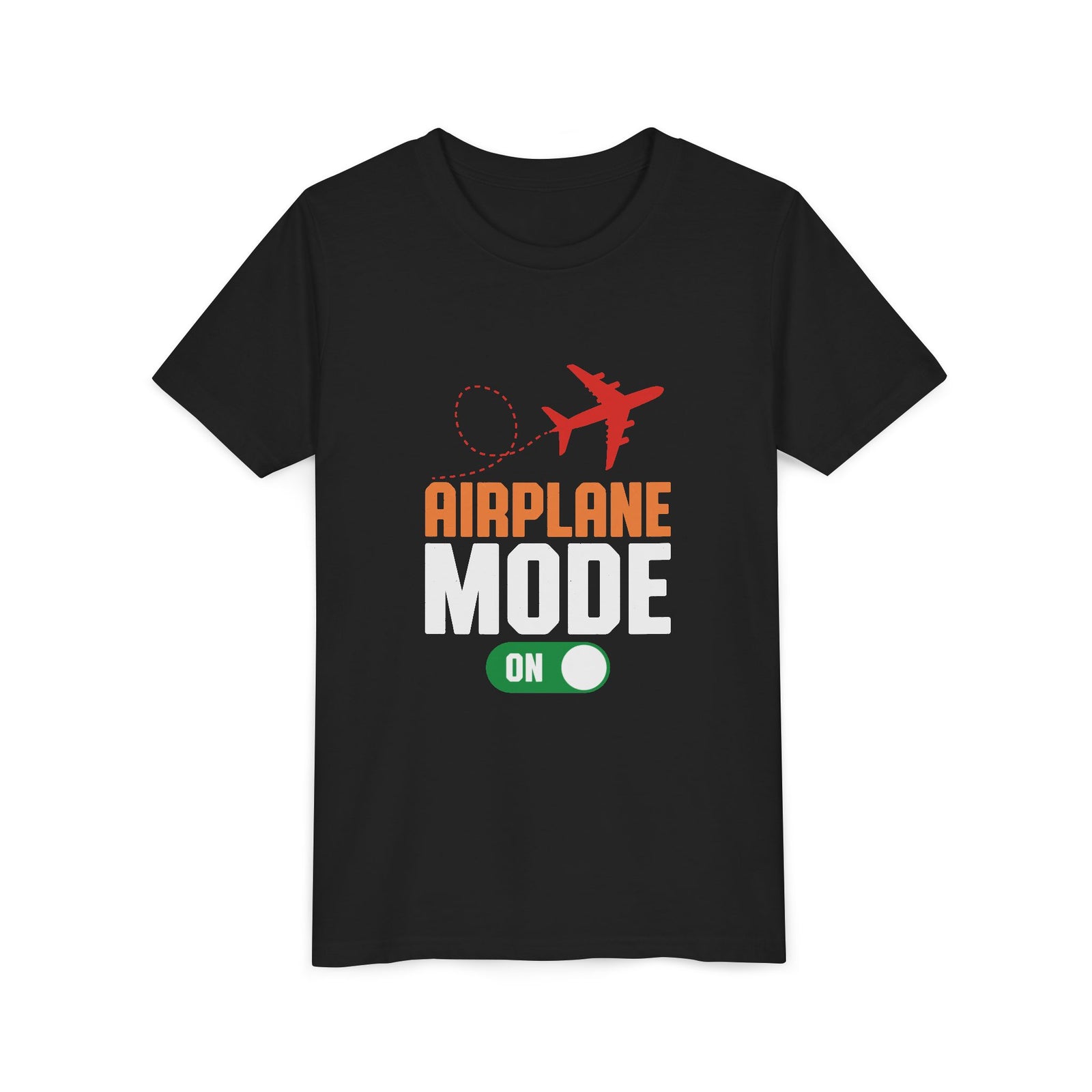Airplane Mode On - Unisex Youth Short Sleeve Tee