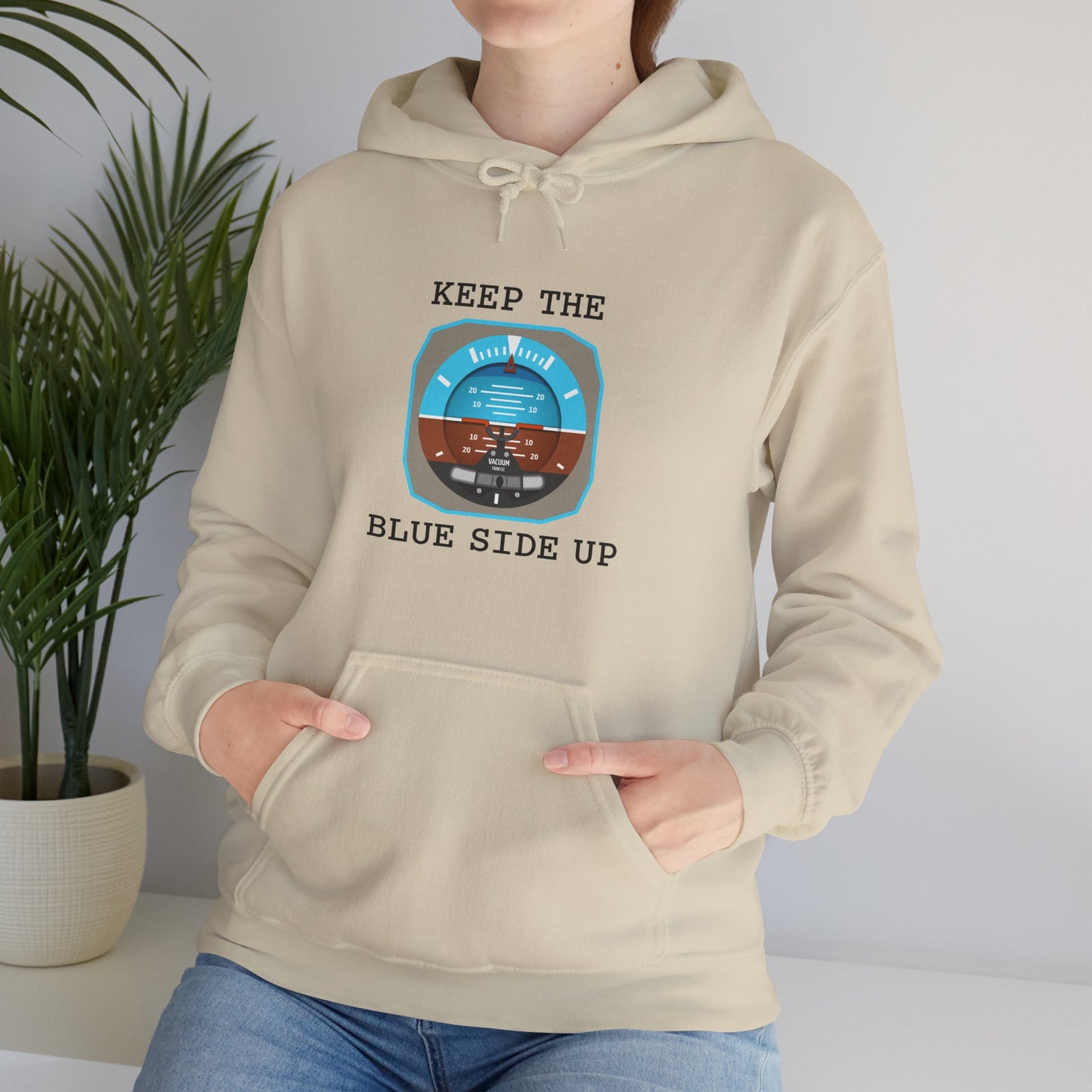 Keep The Blue Side Up - Unisex Pullover Hoodie