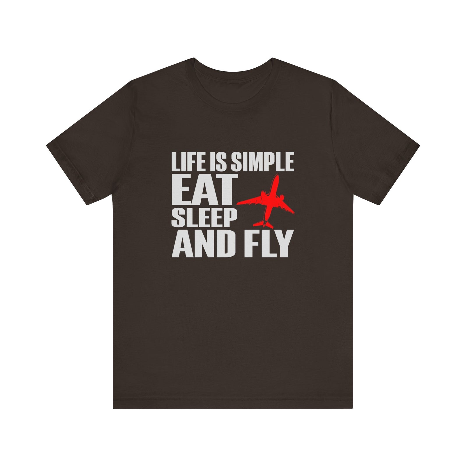 Life Is Simple Unisex Jersey Tee - Perfect for Aviation Enthusiasts